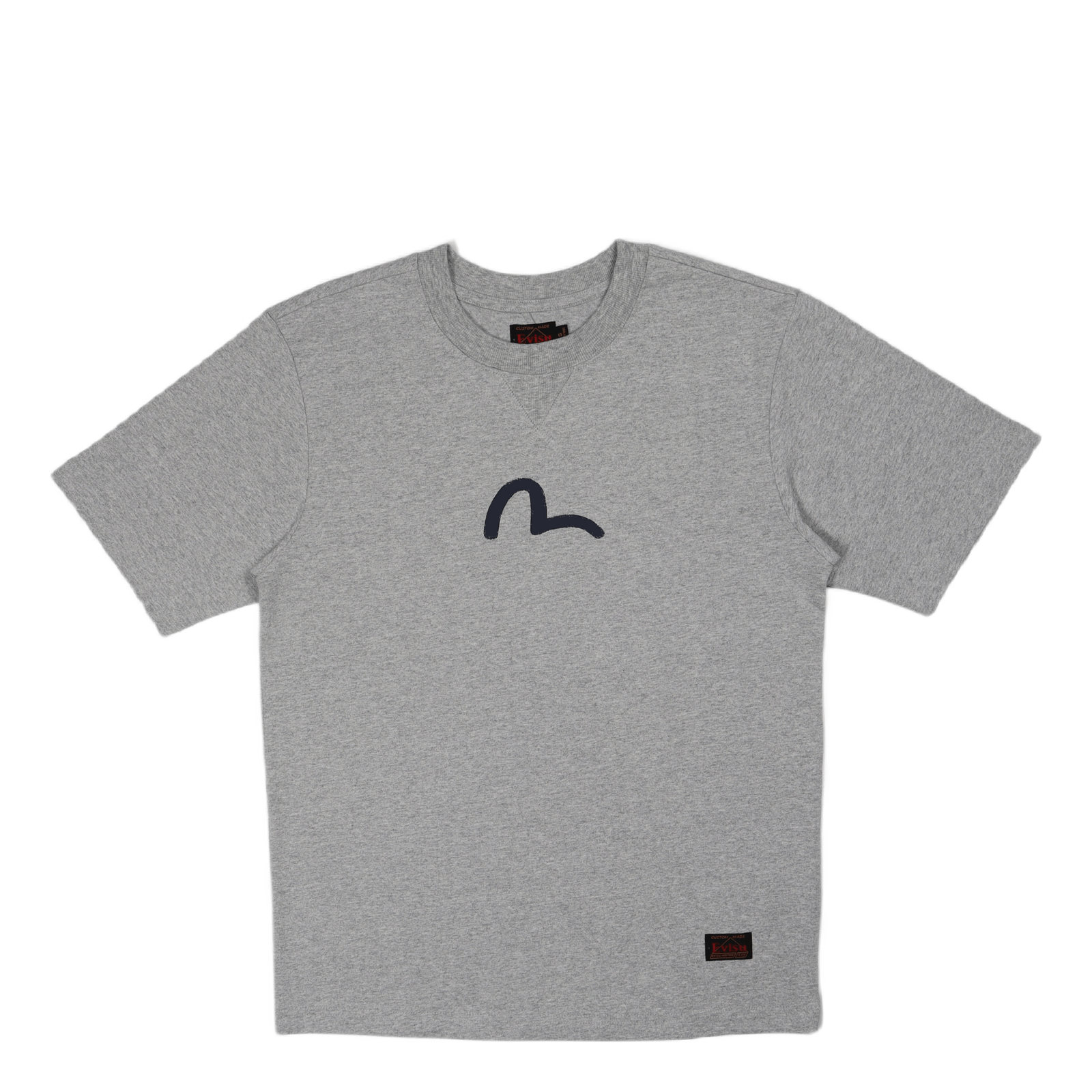 Evisu Basic Crewneck Ss Tee Wi Heather Grey