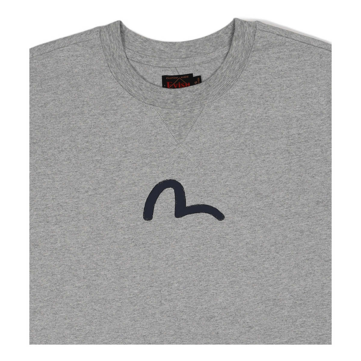 Evisu Basic Crewneck Ss Tee Wi Heather Grey