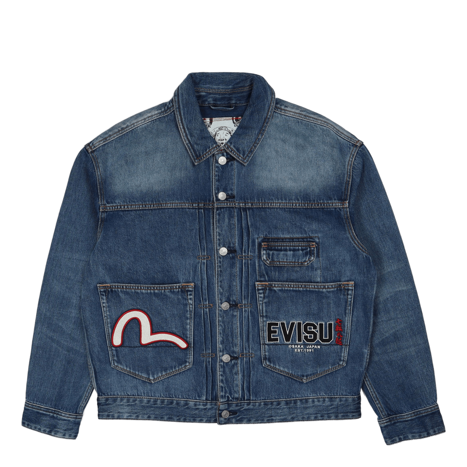 Daruma Komainu X Bonsaii Emb D Indigo Mid Tone