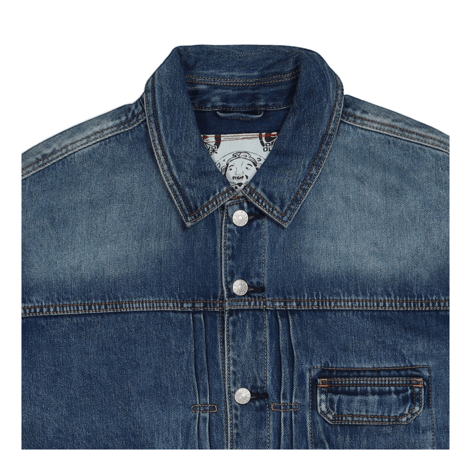 Daruma Komainu X Bonsaii Emb D Indigo Mid Tone