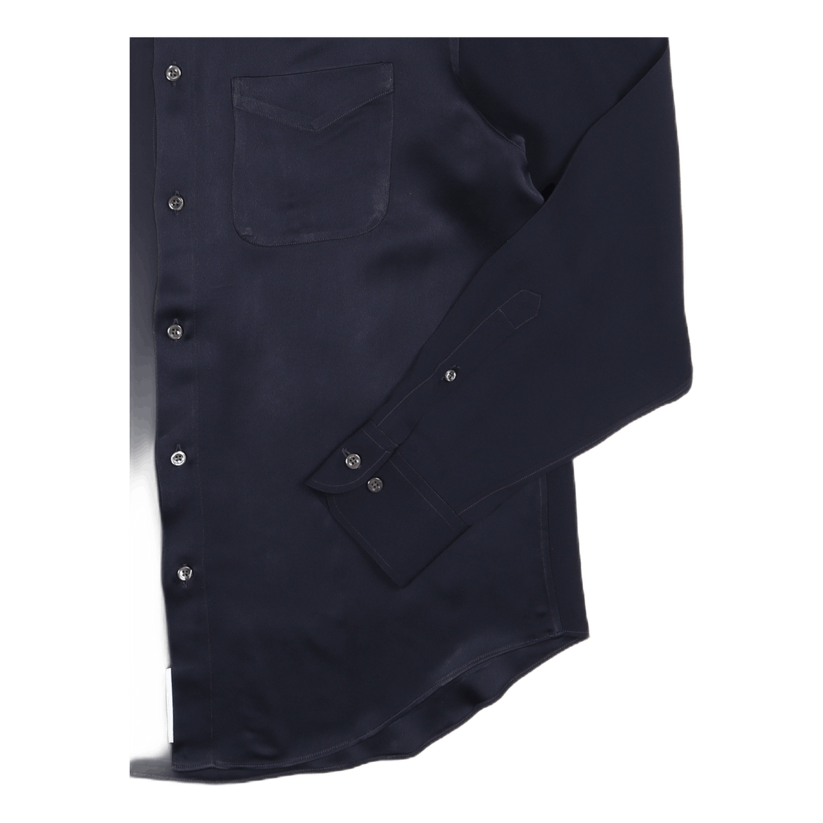 A.bd Shirt Navy Viscose Sateen