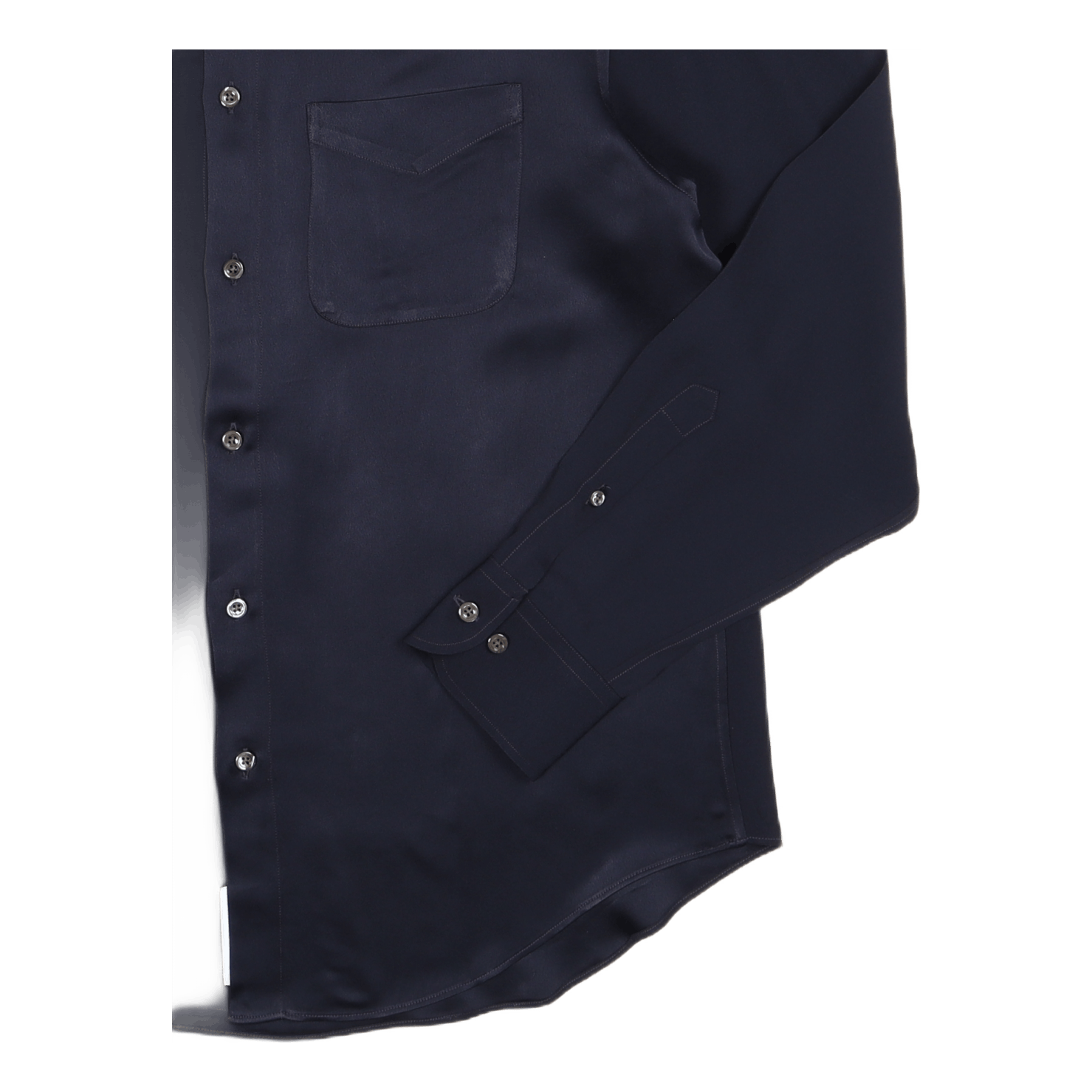 A.bd Shirt Navy Viscose Sateen