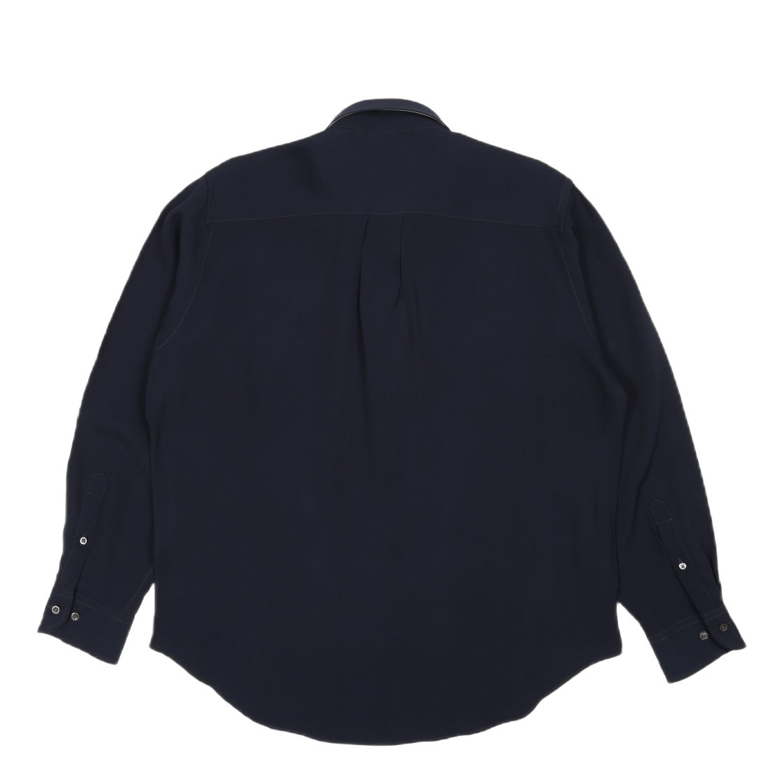 A.bd Shirt Navy Viscose Sateen