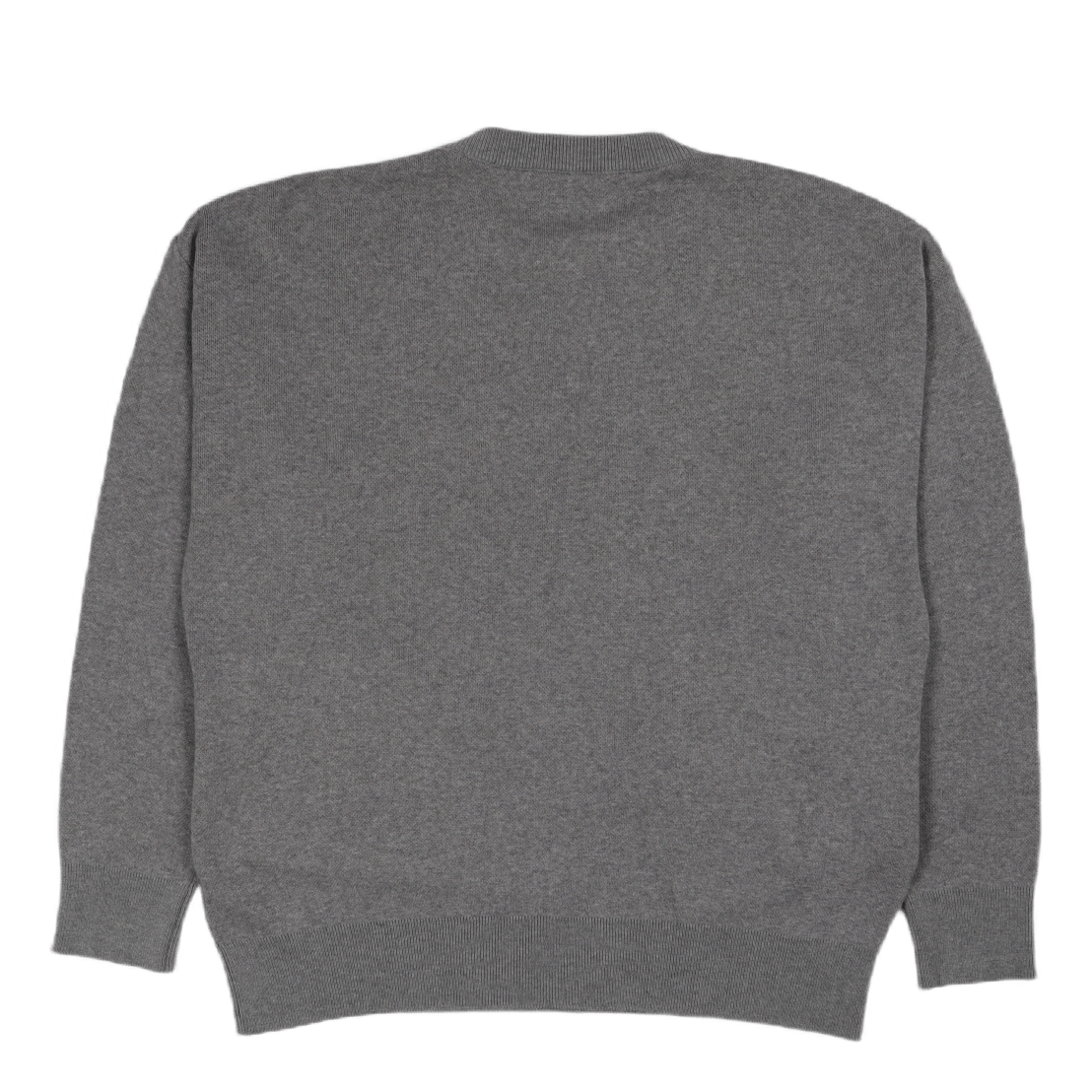 Knit Size-tag Crewneck Grey Wi