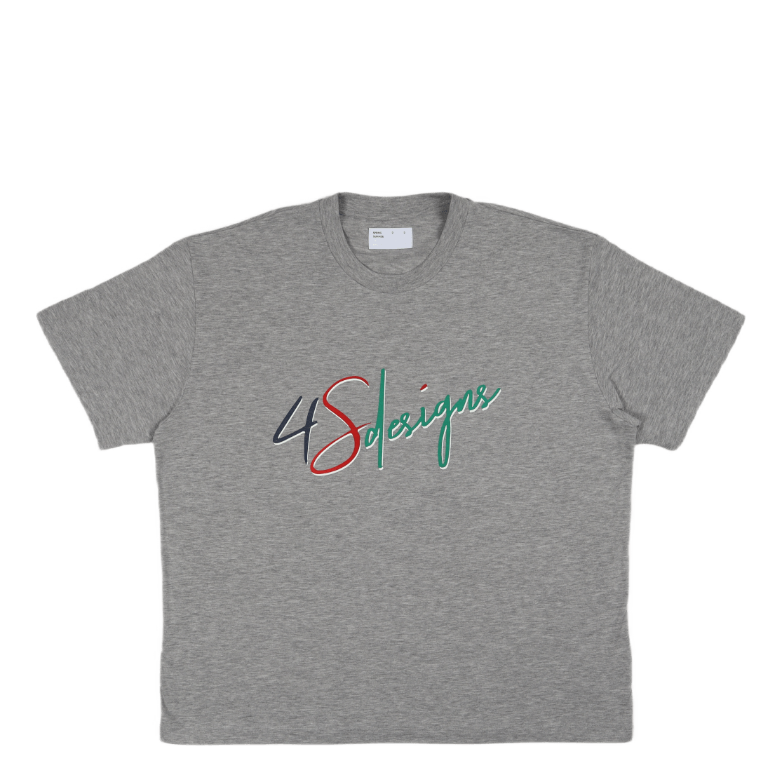 Tshirt In H.grey 4sd Script Mo