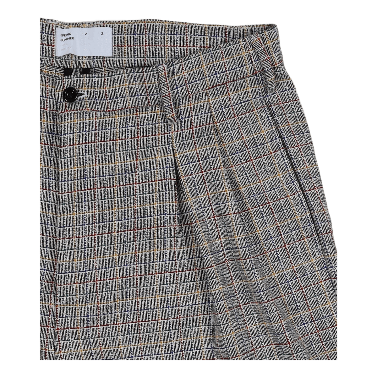 Two Pleat Short Black/multi Ch