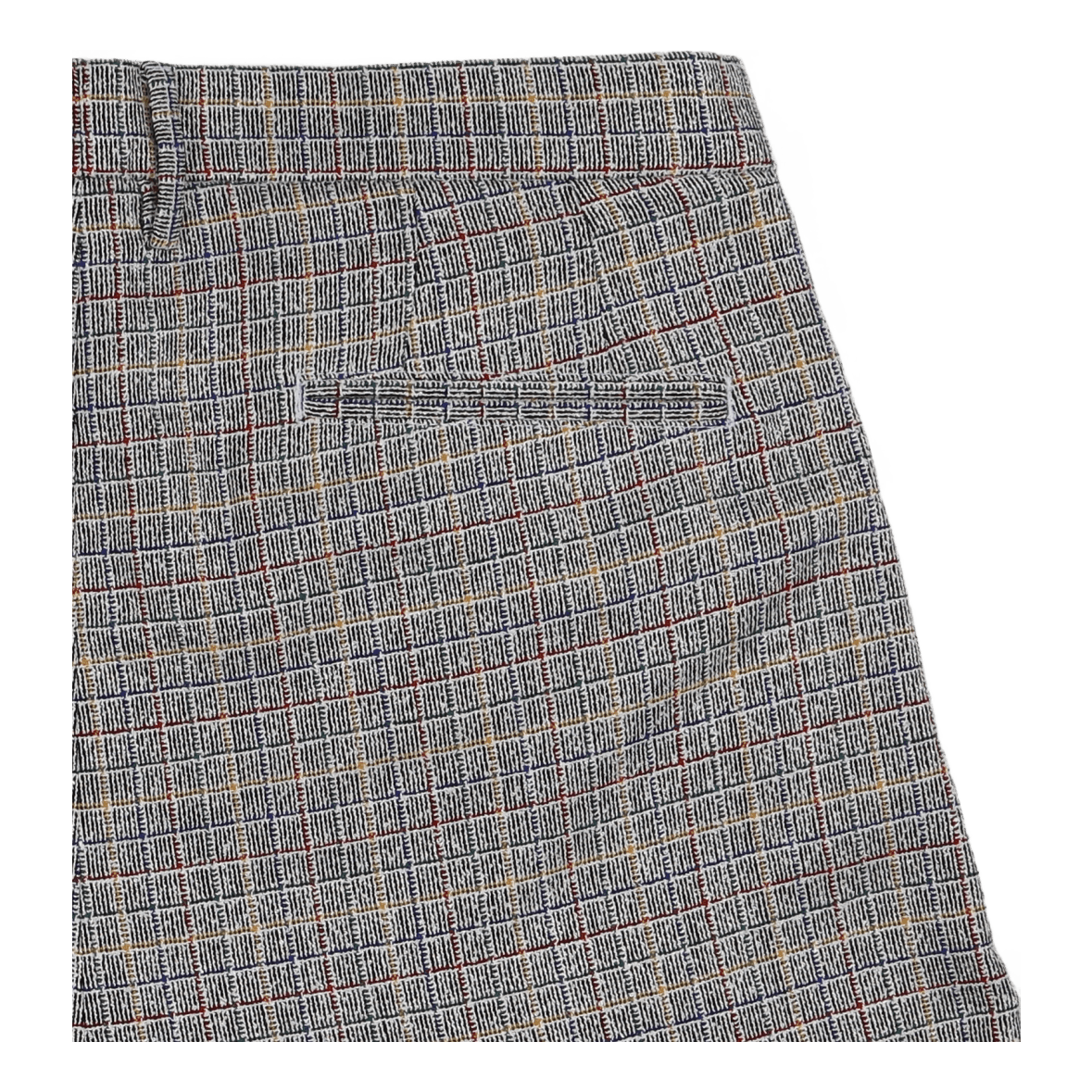 Two Pleat Short Black/multi Ch