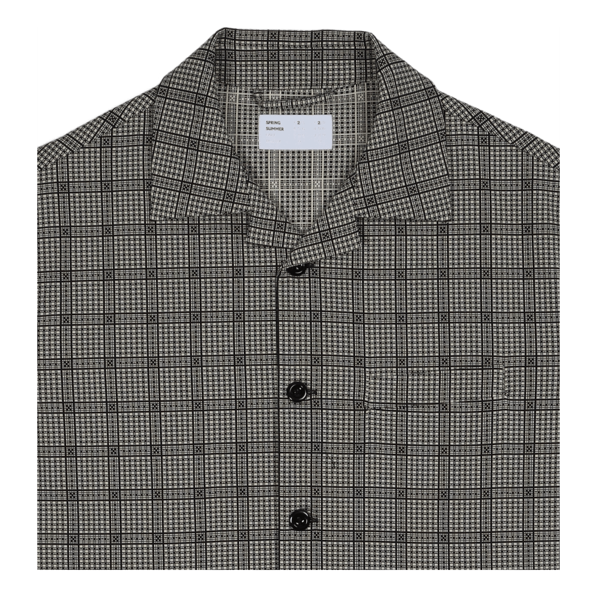 S/s Shirt Blazer Blk/wht Tubic