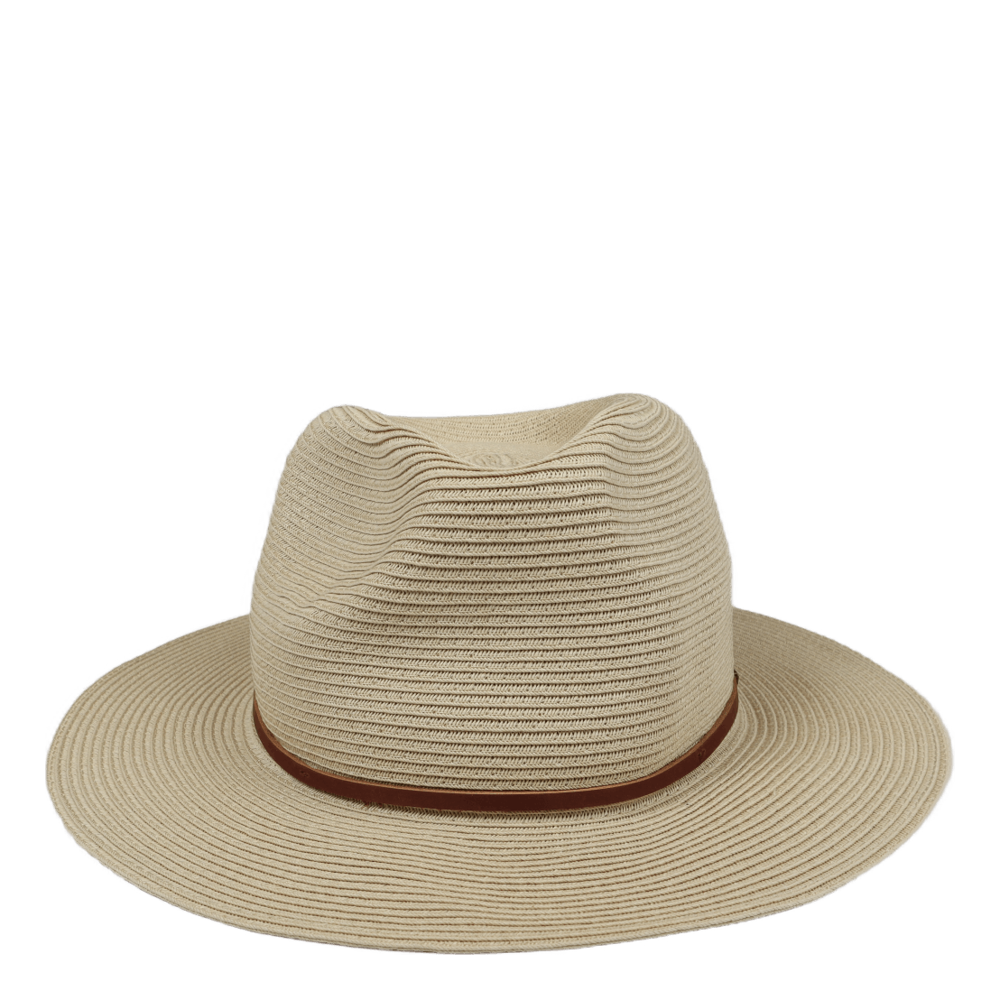 Wesley Straw Packable Fedora Tan