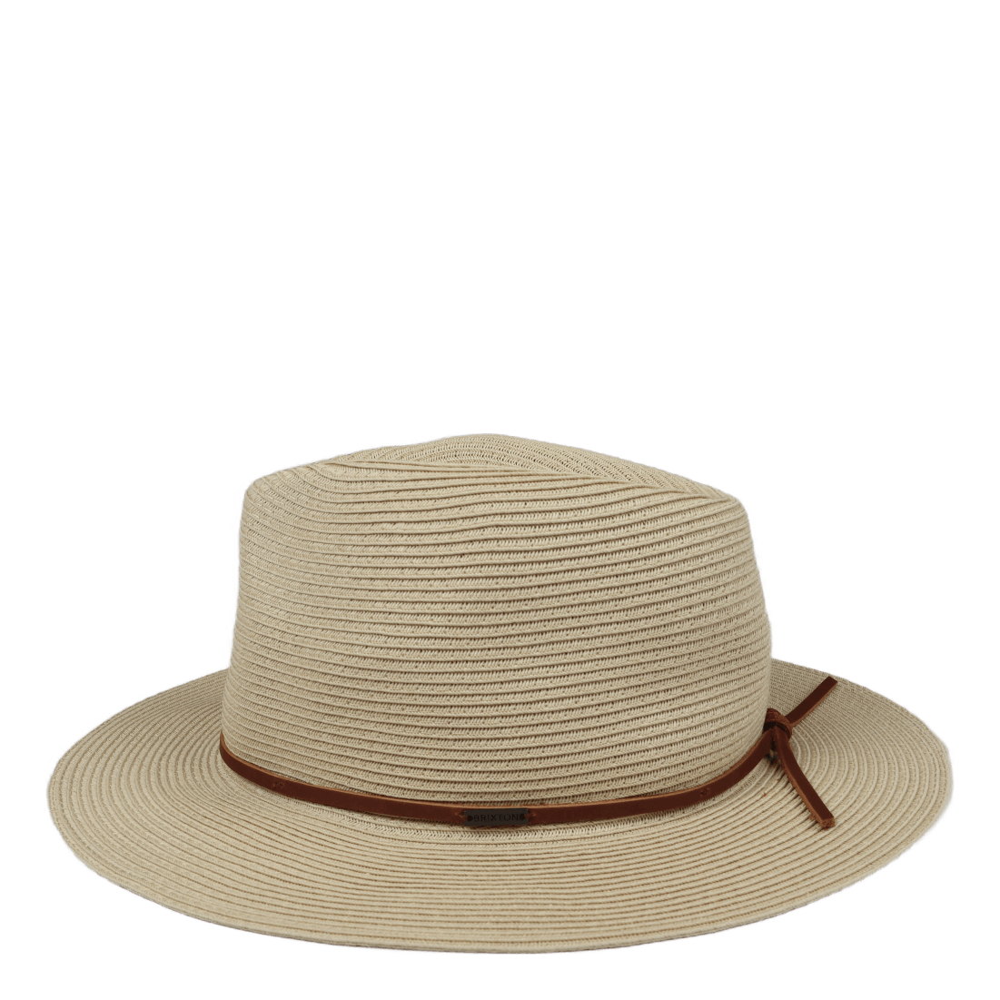 Wesley Straw Packable Fedora Tan