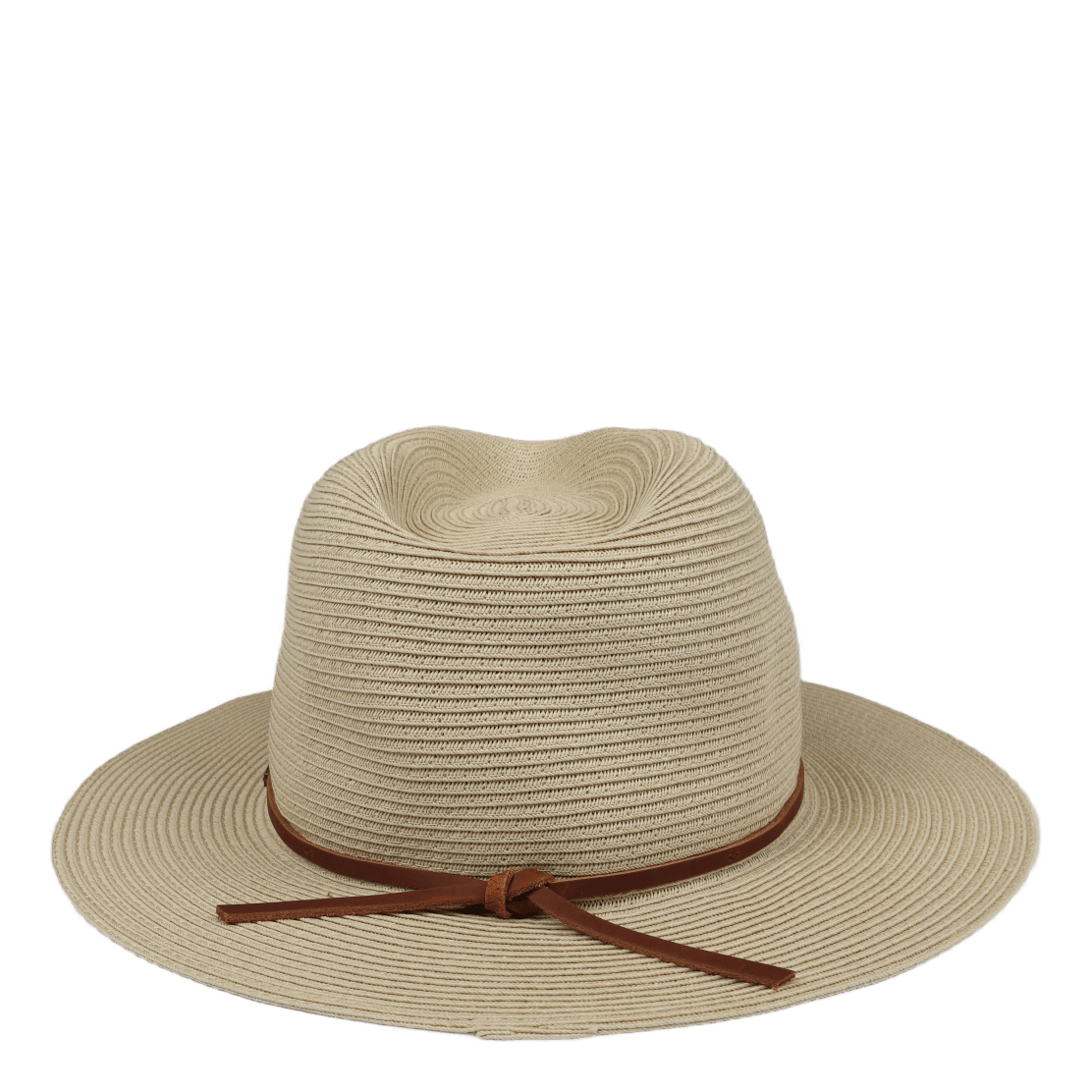 Wesley Straw Packable Fedora Tan