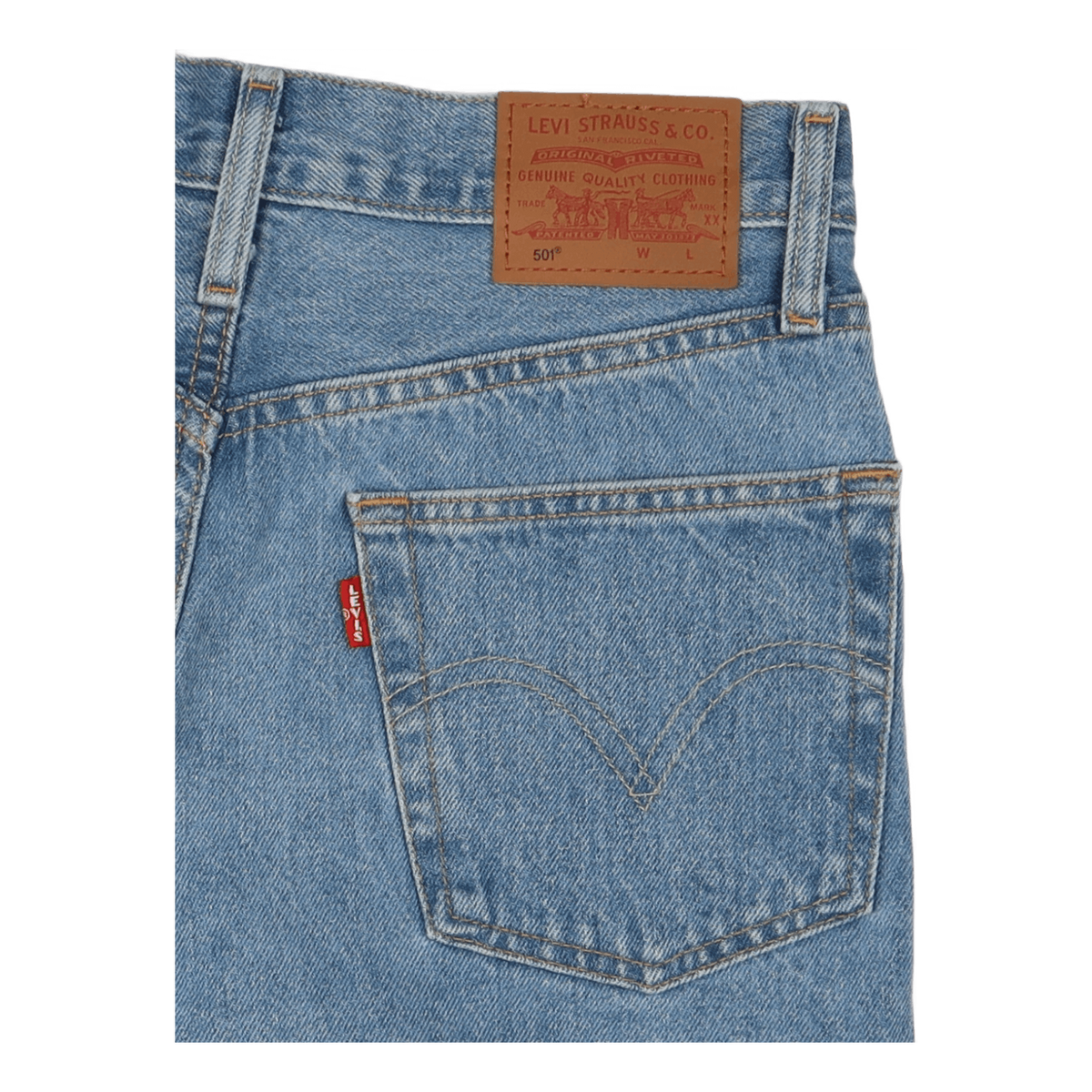 501 Rolled Shorts Blue