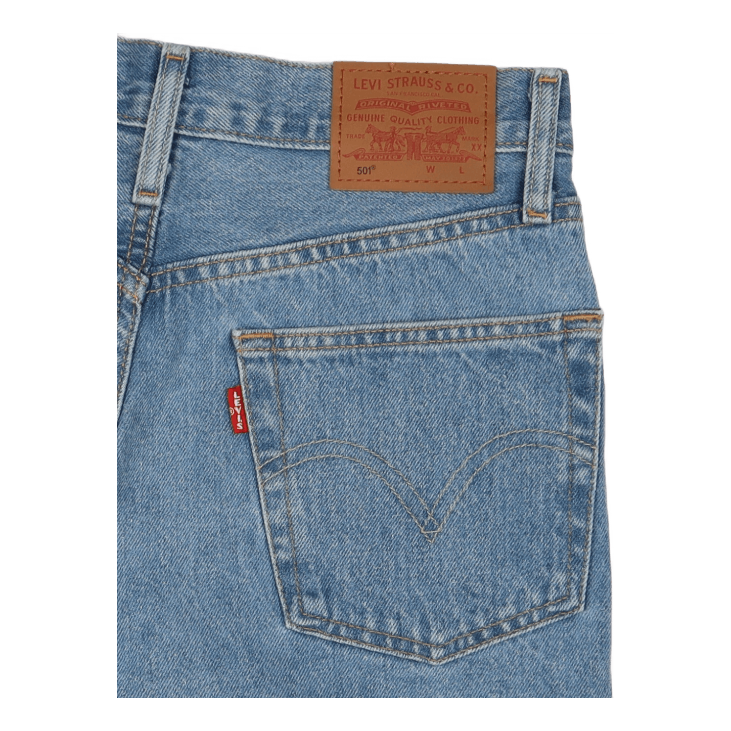 501 Rolled Shorts Blue