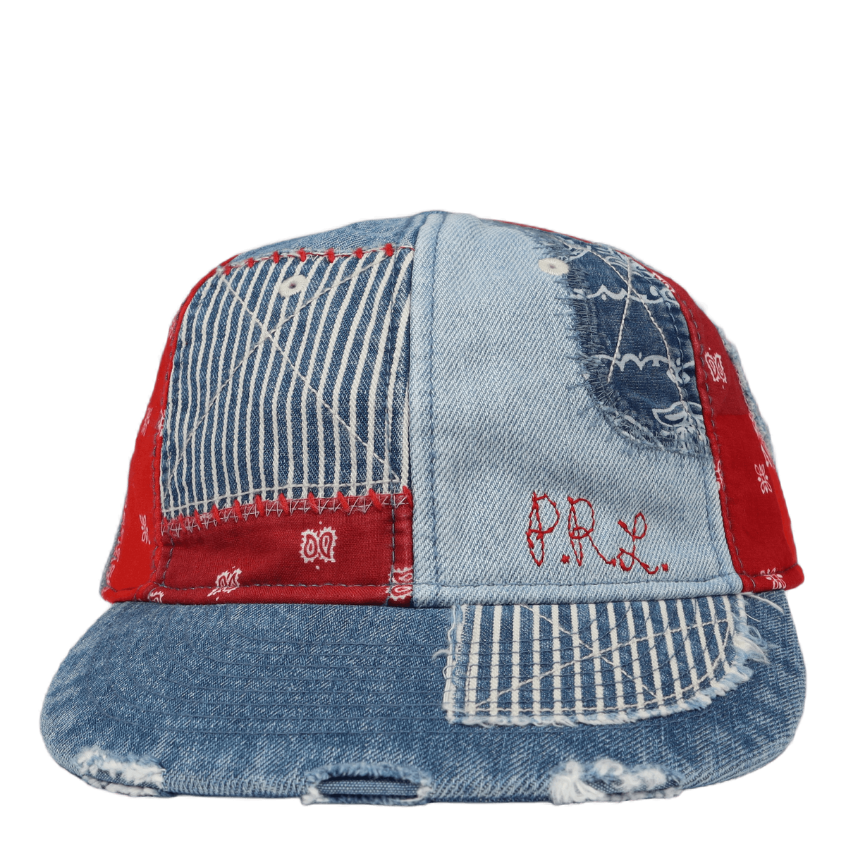 Patchwork Denim Ball Cap Patchwork