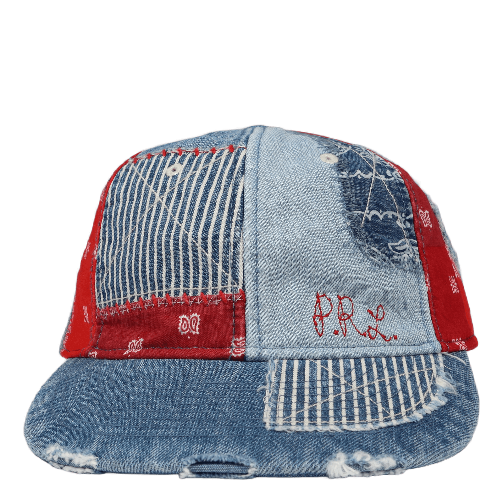 Patchwork Denim Ball Cap Patchwork
