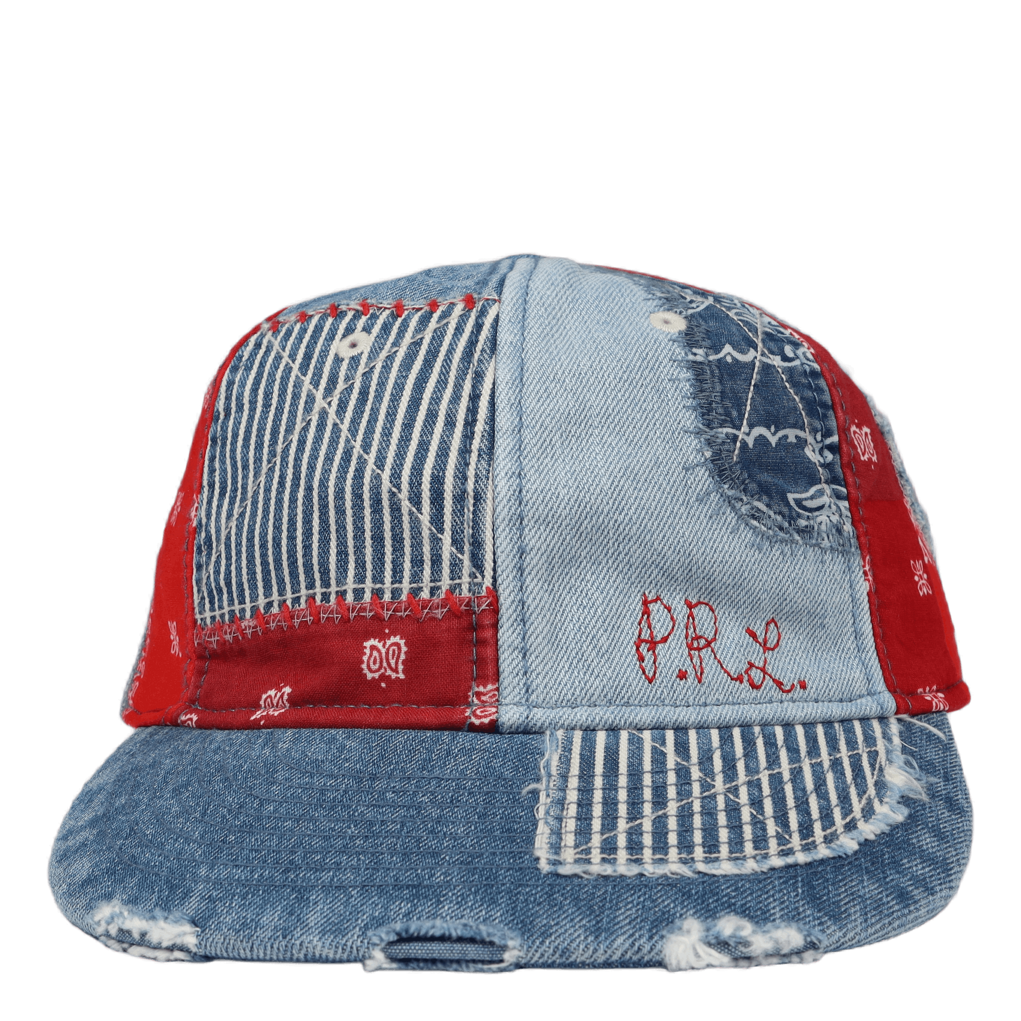 Patchwork Denim Ball Cap Patchwork