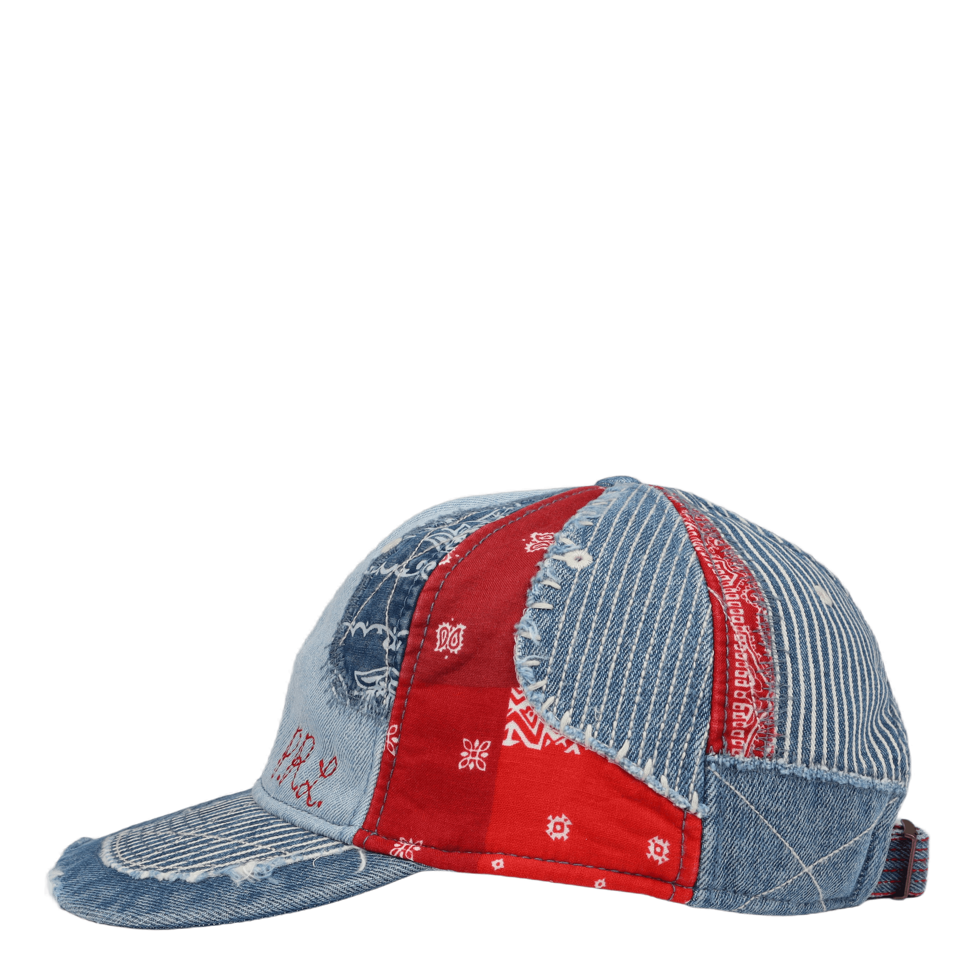 Patchwork Denim Ball Cap Patchwork