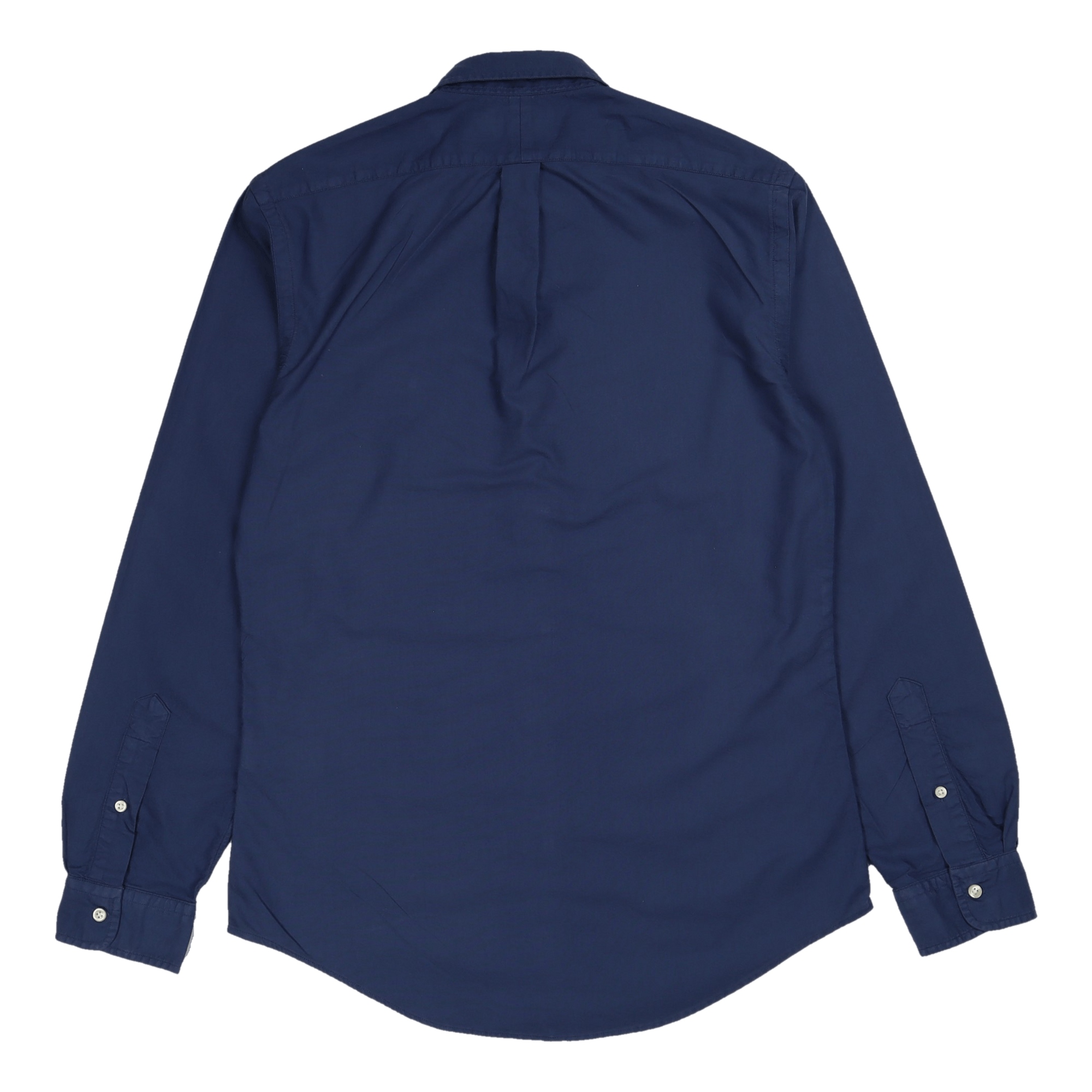 Slim Fit Garment-Dyed Oxford Shirt Light Navy