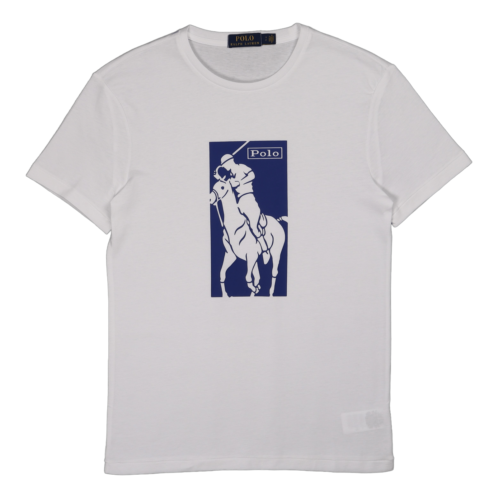 Custom Slim Fit Big Pony Logo T-Shirt White