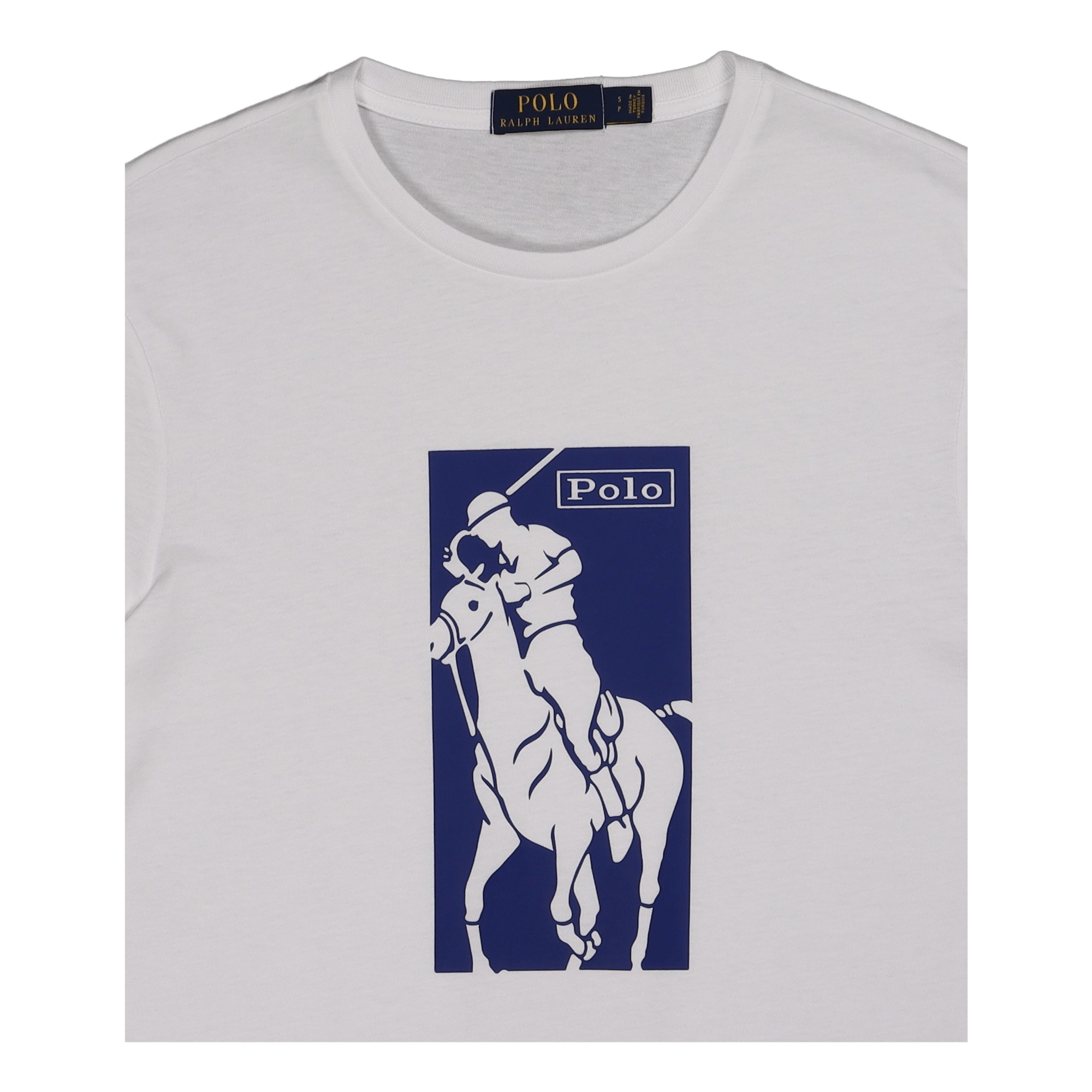 Custom Slim Fit Big Pony Logo T-Shirt White