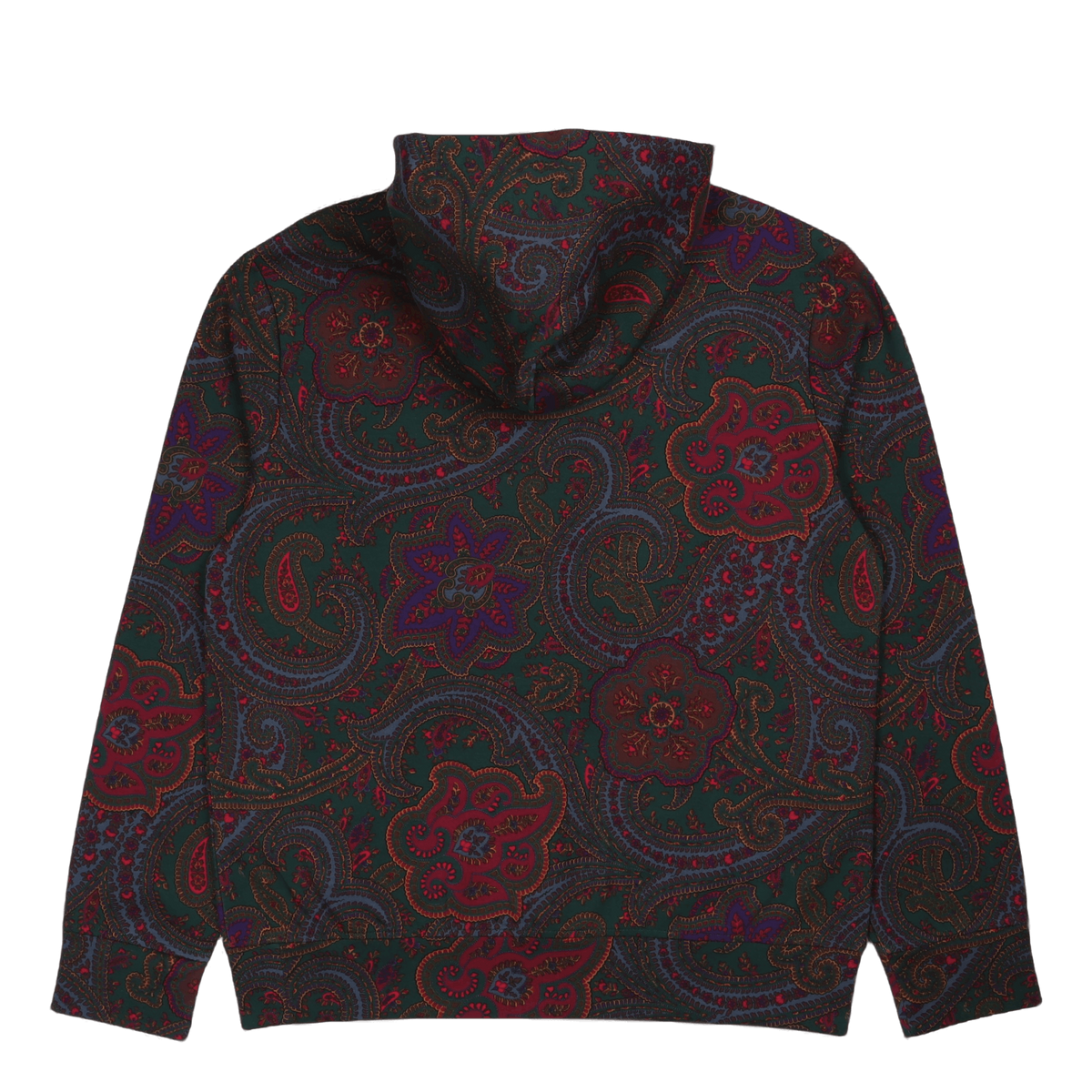 Paisley-Print Double-Knit Hoodie Paisley Print