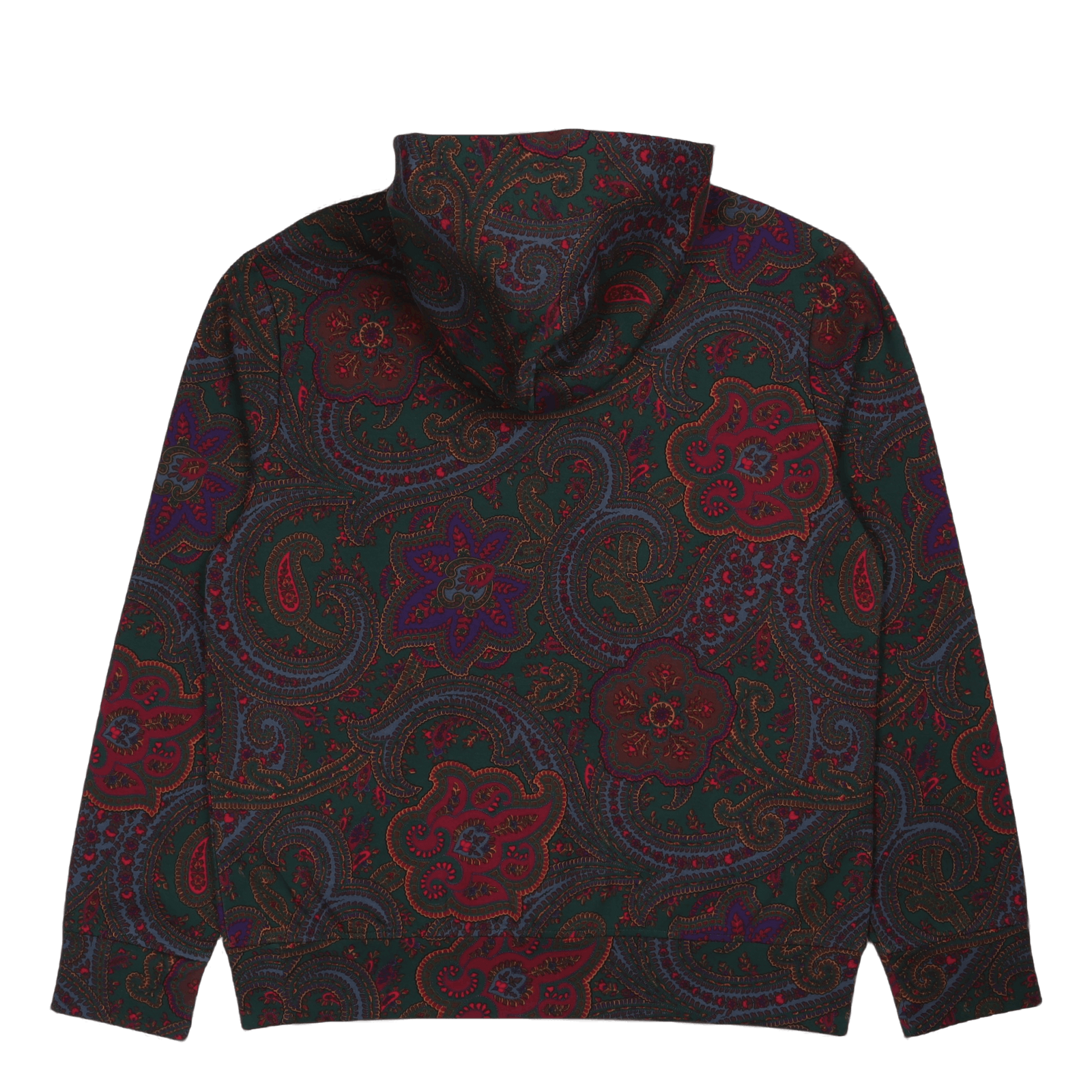 Paisley-Print Double-Knit Hoodie Paisley Print