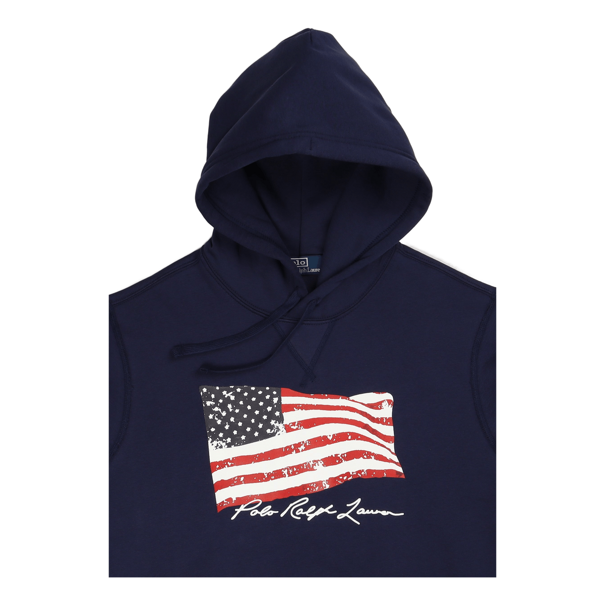 American Flag Fleece Hoodie Newport Navy