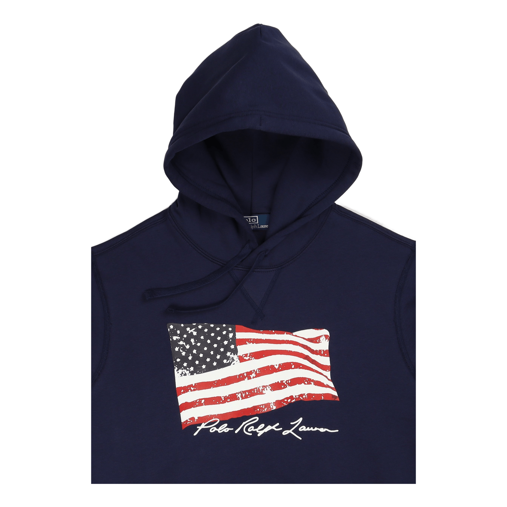 American Flag Fleece Hoodie Newport Navy