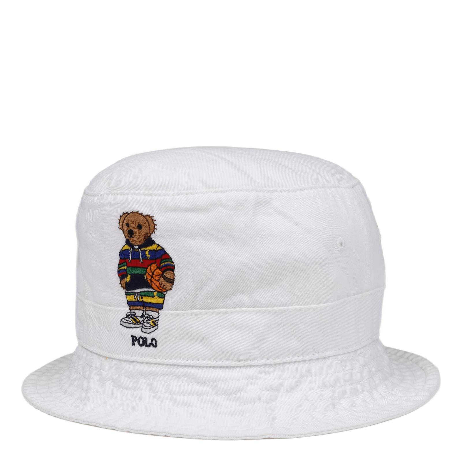 Polo Bear Chino Bucket Hat Pure White