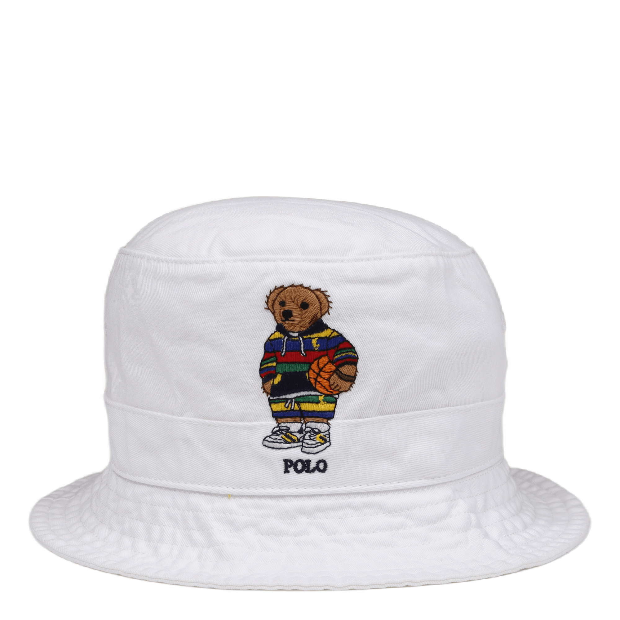 Polo Bear Chino Bucket Hat Pure White