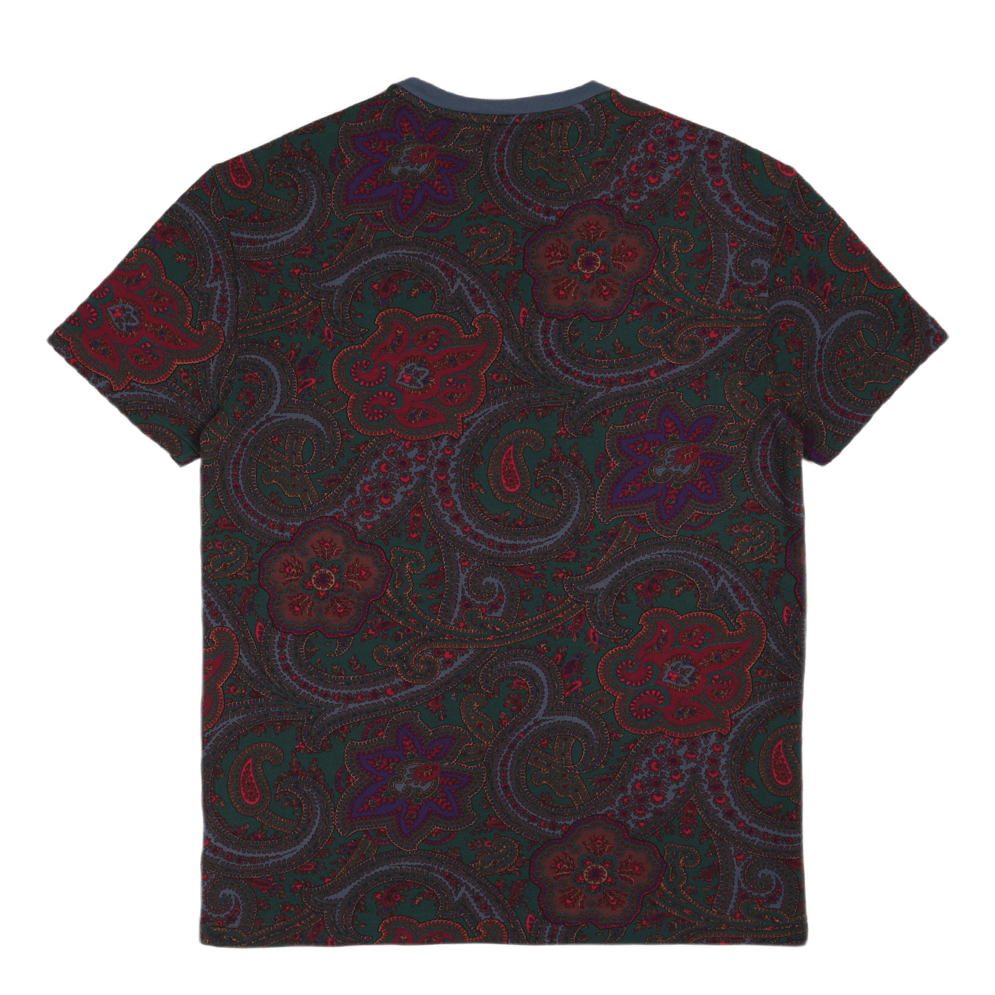 Classic Fit Paisley Mesh T-Shirt Paisley Print