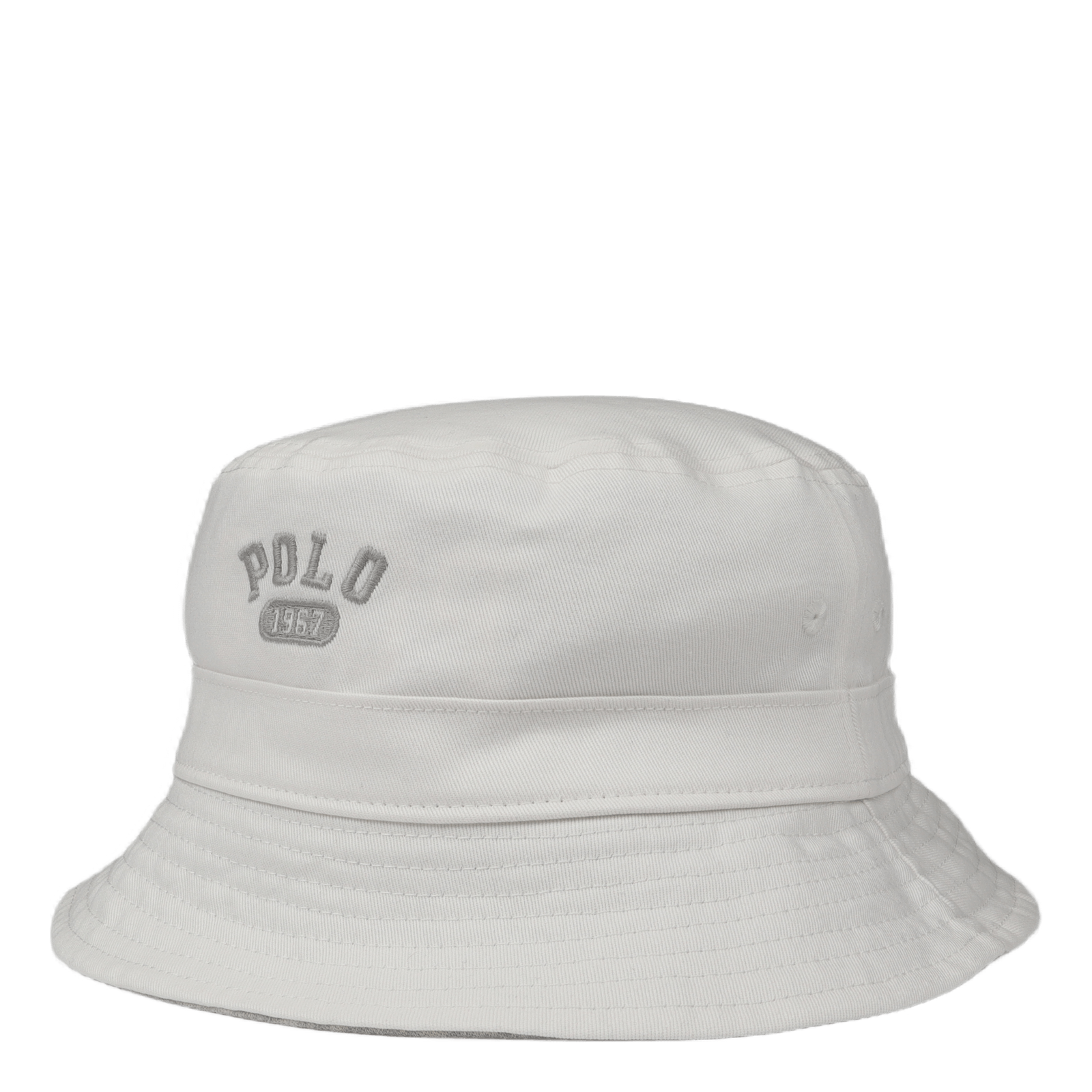 Reversible Fleece & Twill Bucket Hat Lght Sprt Hthr/Deckwash White