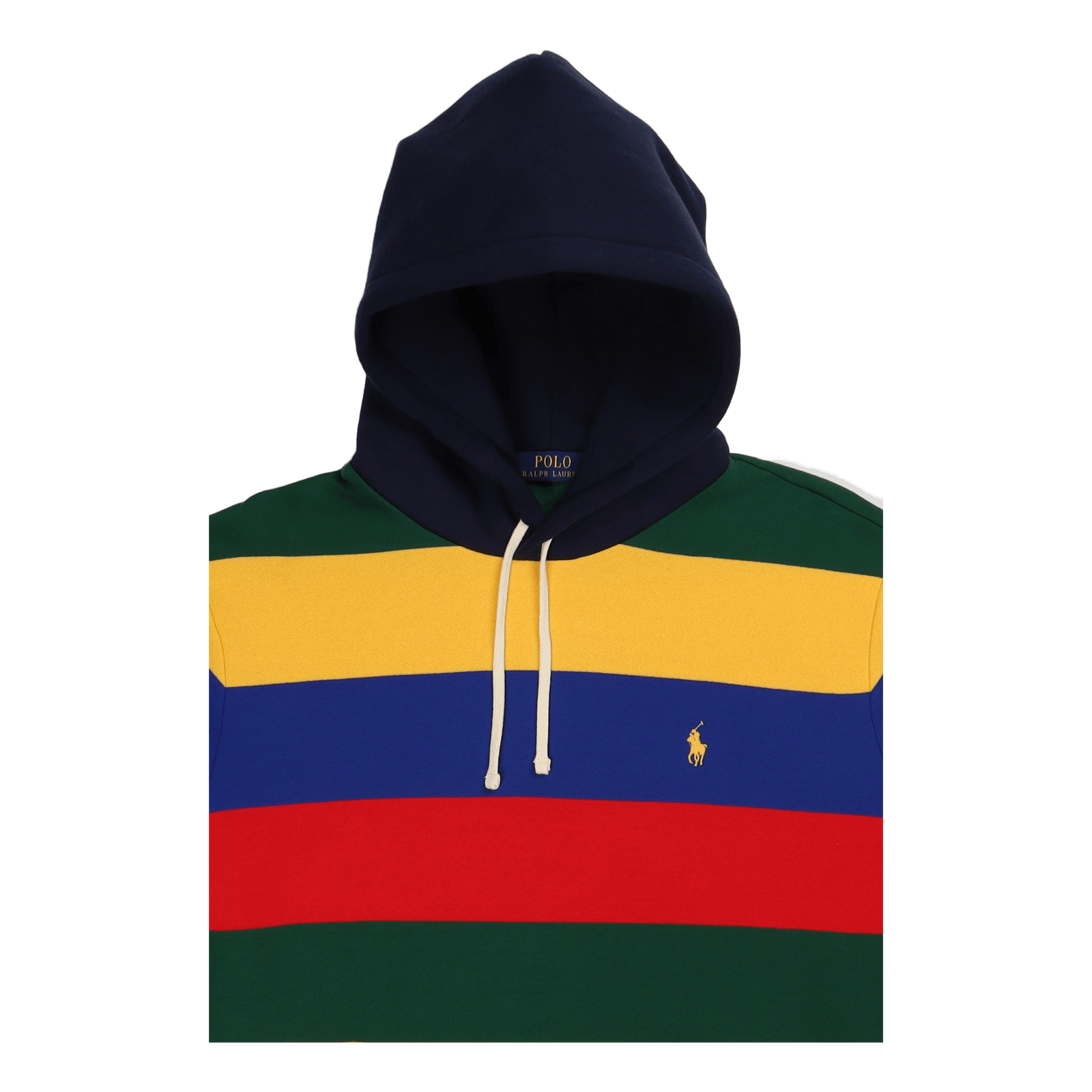 Striped Fleece Hoodie Cruise Navy Multi