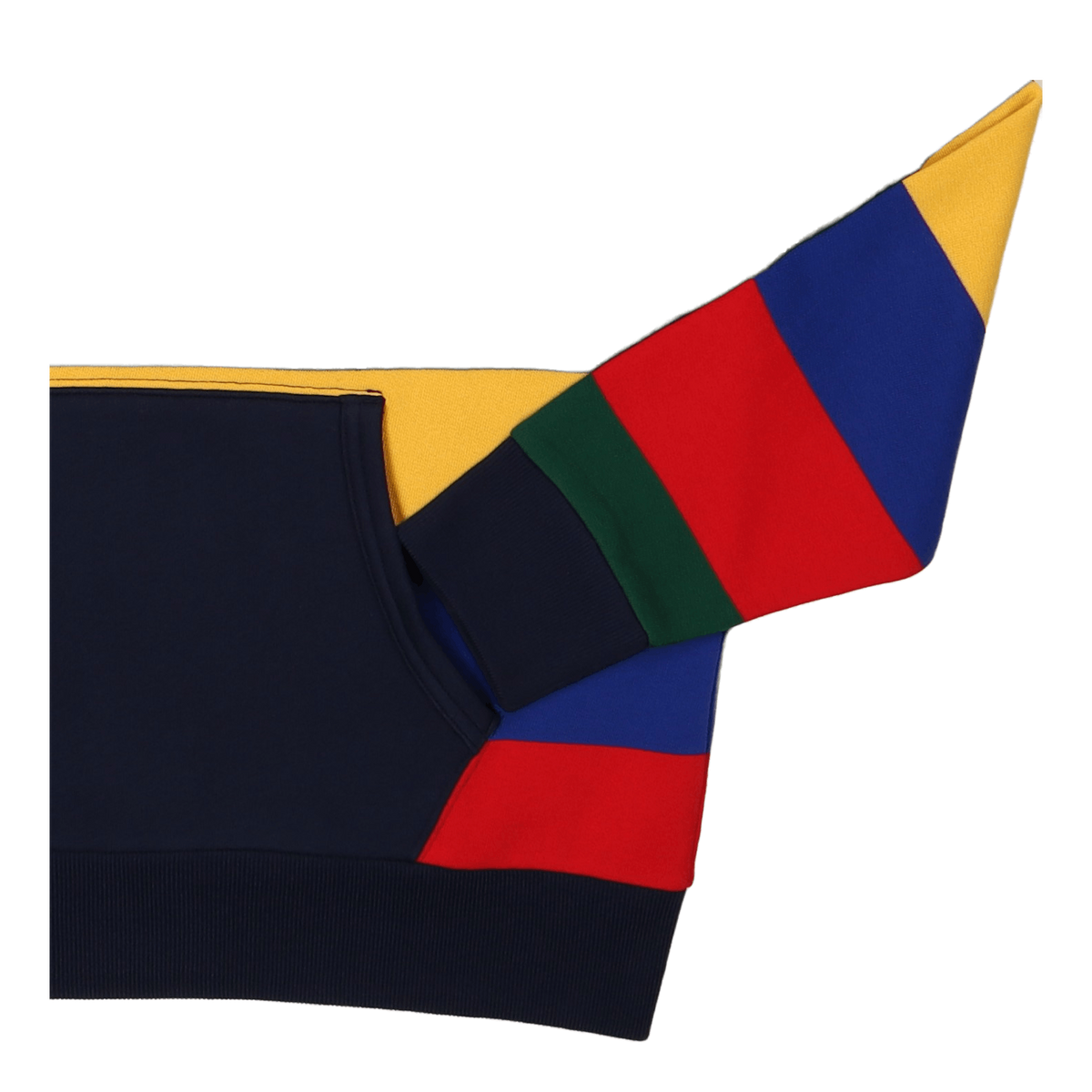 Striped Fleece Hoodie Cruise Navy Multi