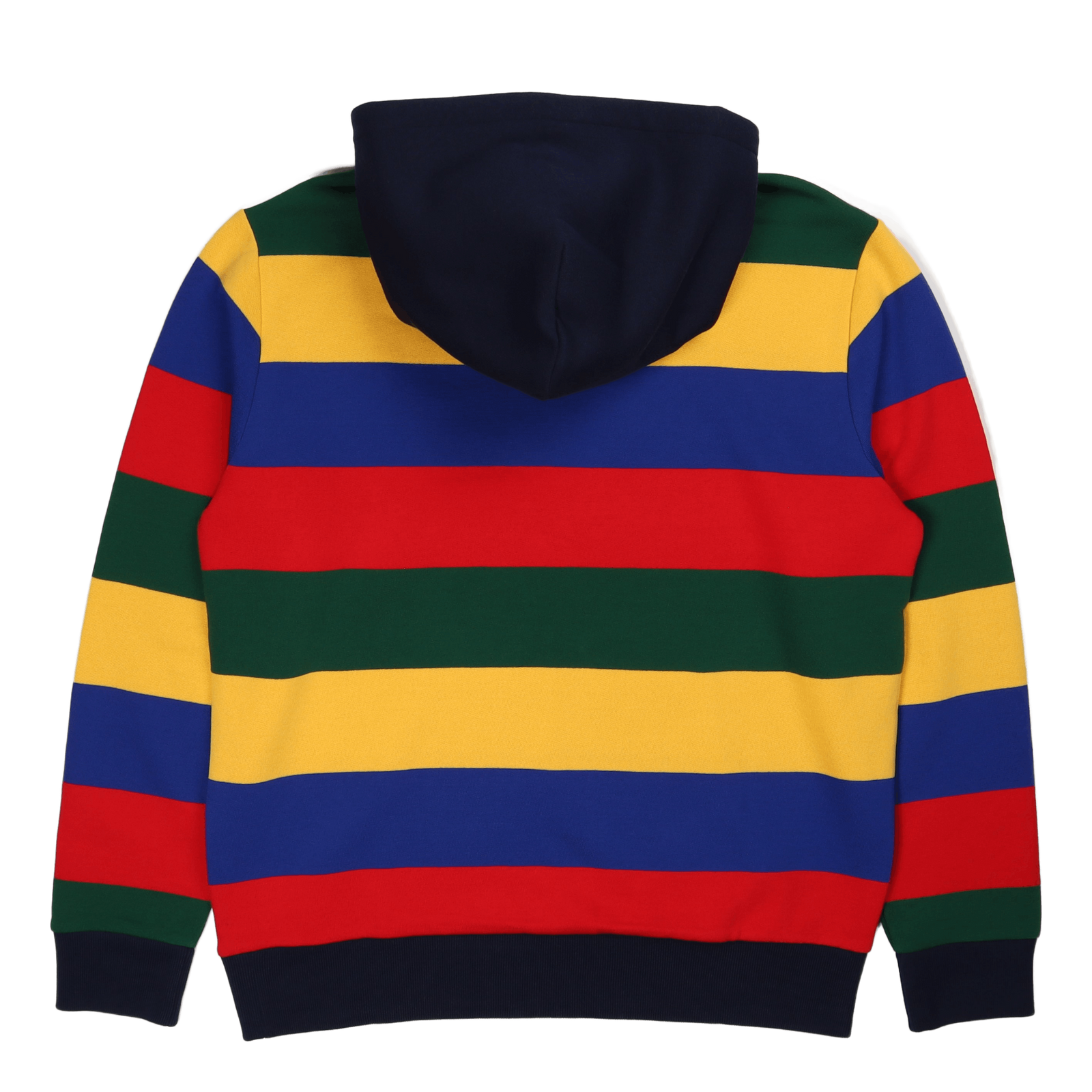 Striped Fleece Hoodie Cruise Navy Multi