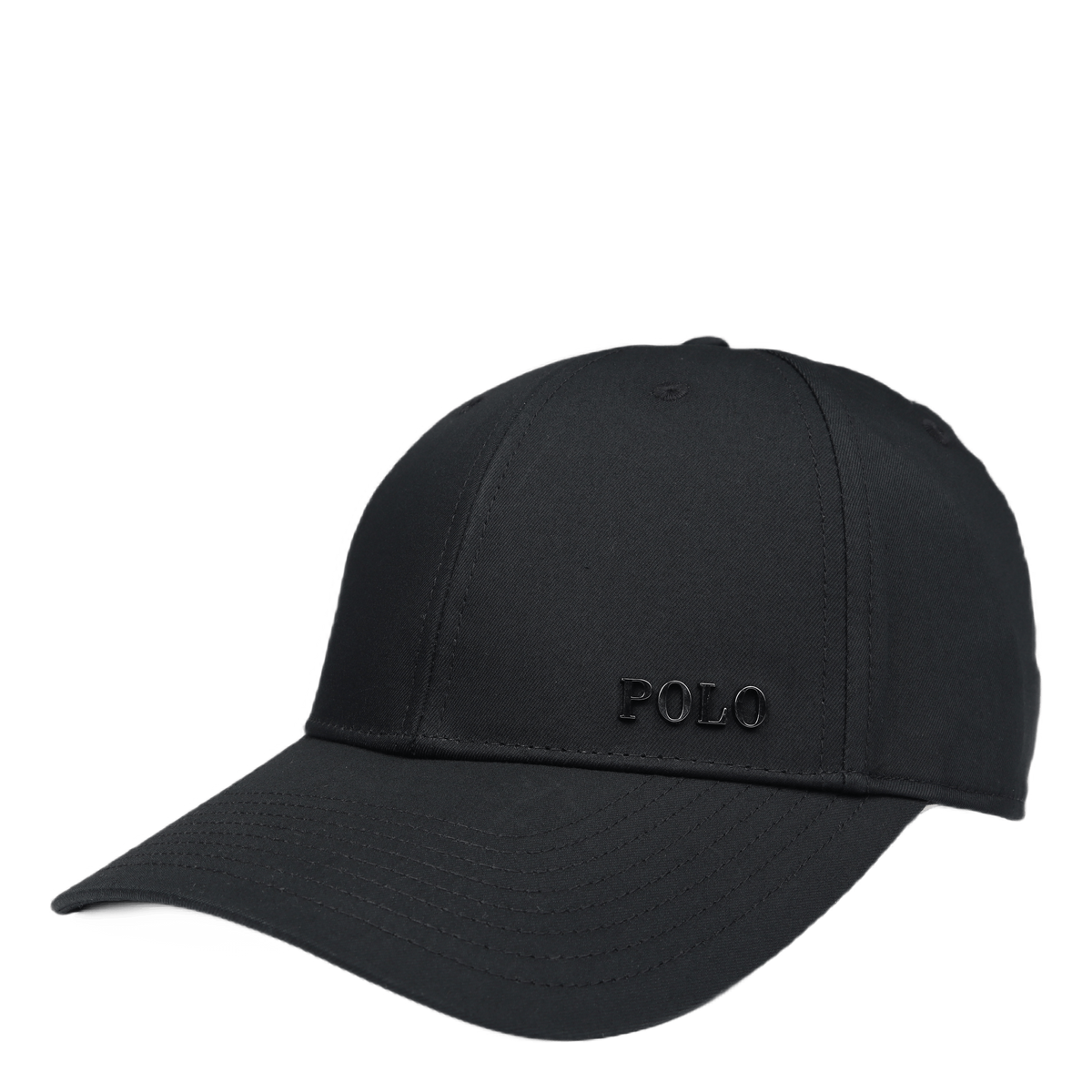 Logo-Plaque Ball Cap Polo Black