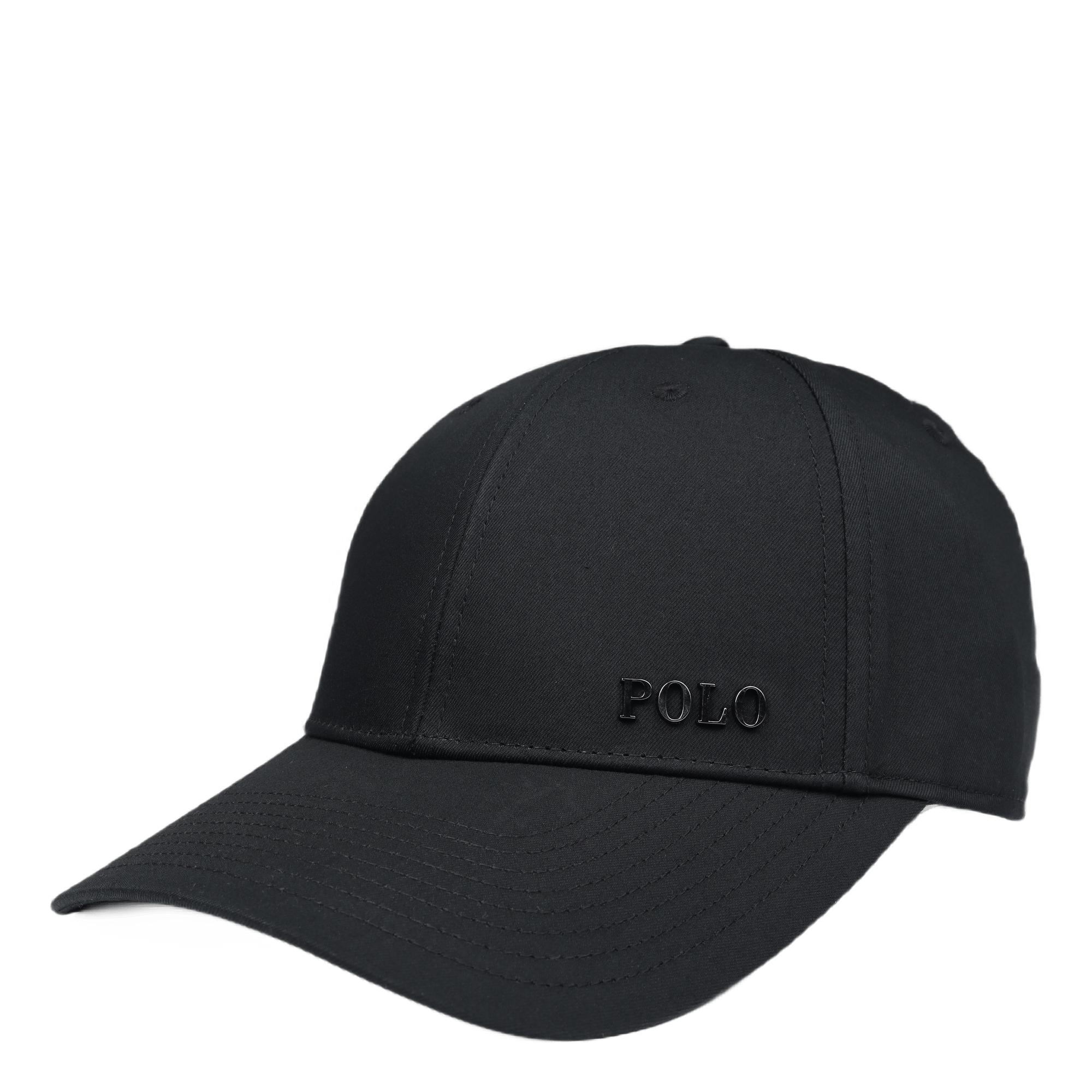 Logo-Plaque Ball Cap Polo Black