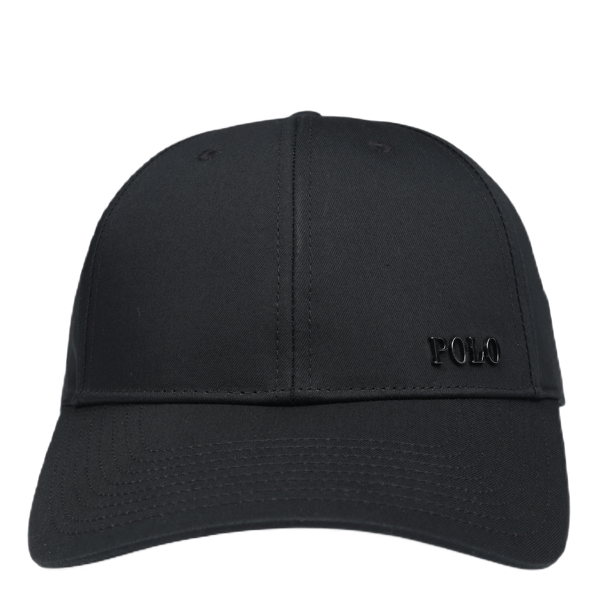 Logo-Plaque Ball Cap Polo Black