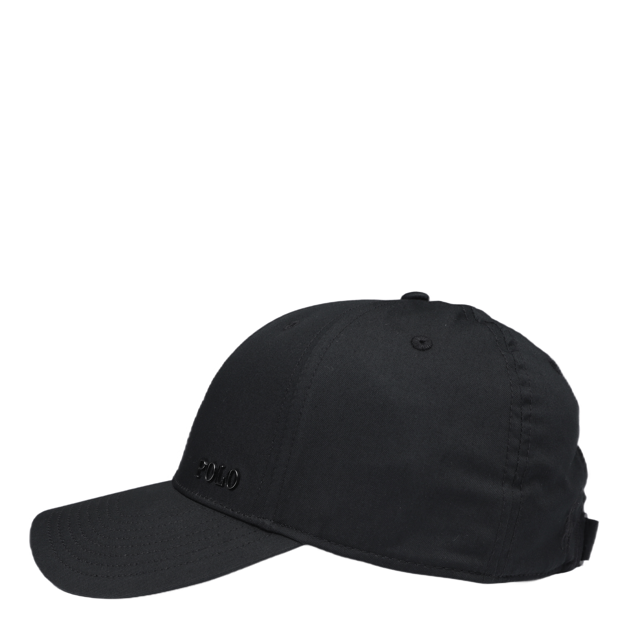 Logo-Plaque Ball Cap Polo Black