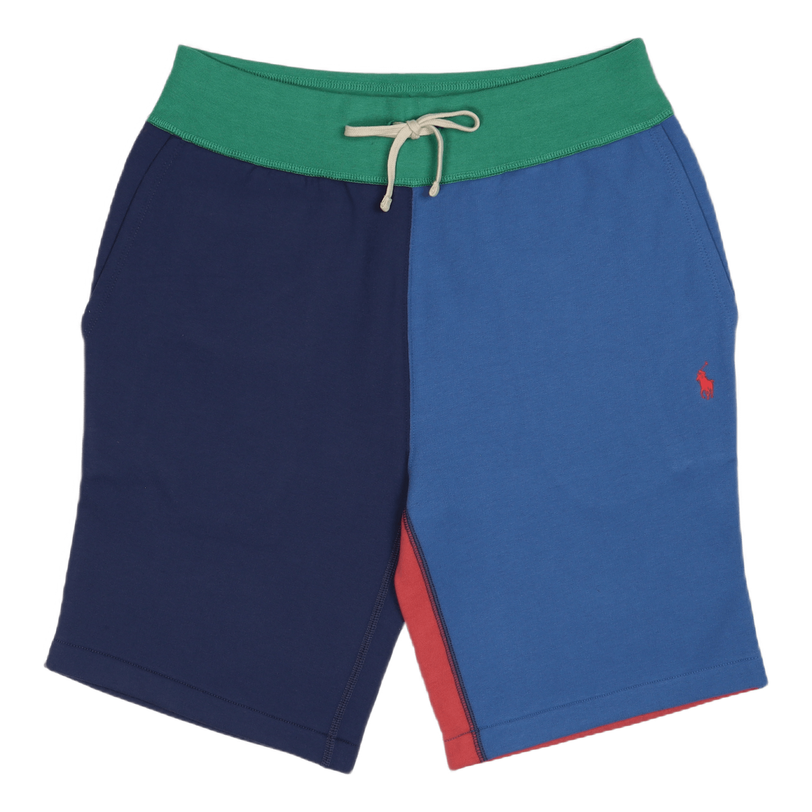 The RL Fleece Color-Blocked Short Light Navy Multi