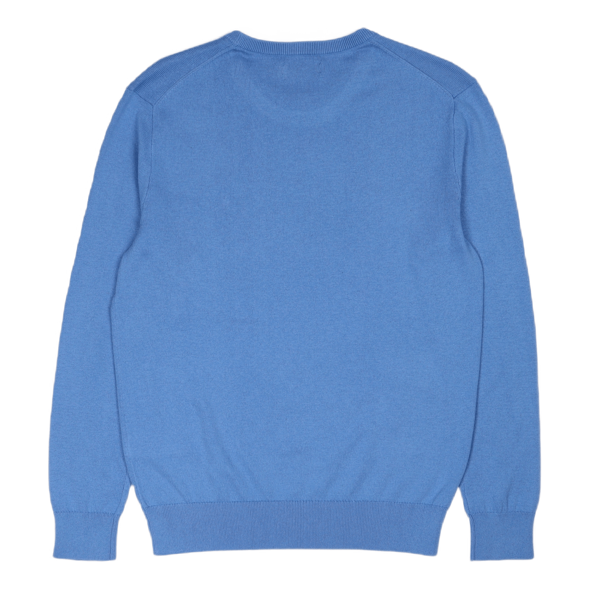 Cotton-Cashmere Crewneck Sweater Harbor Island Blue