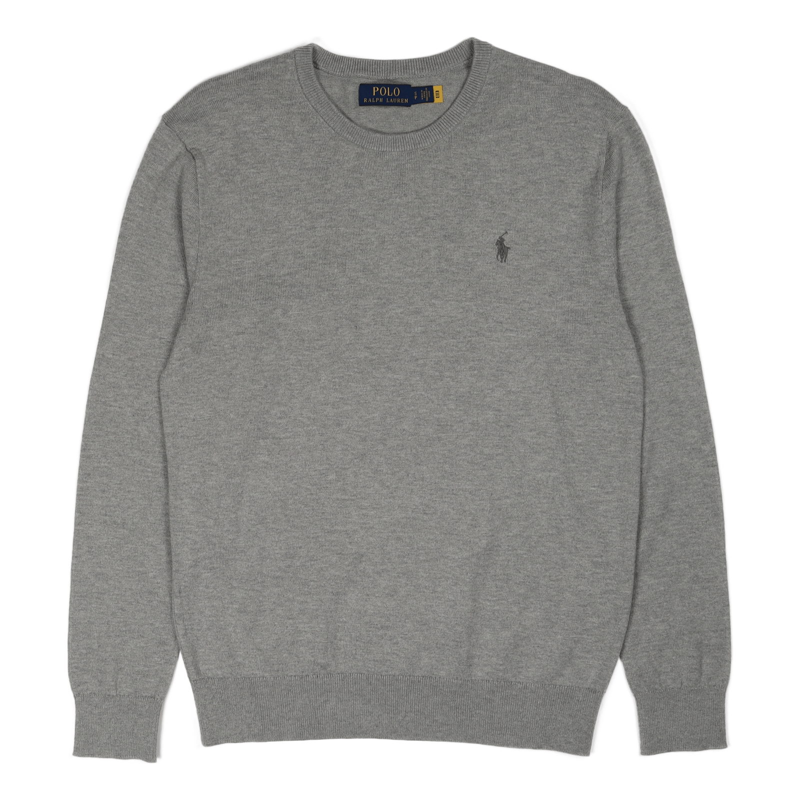 Cotton-Cashmere Crewneck Sweater Andover Heather