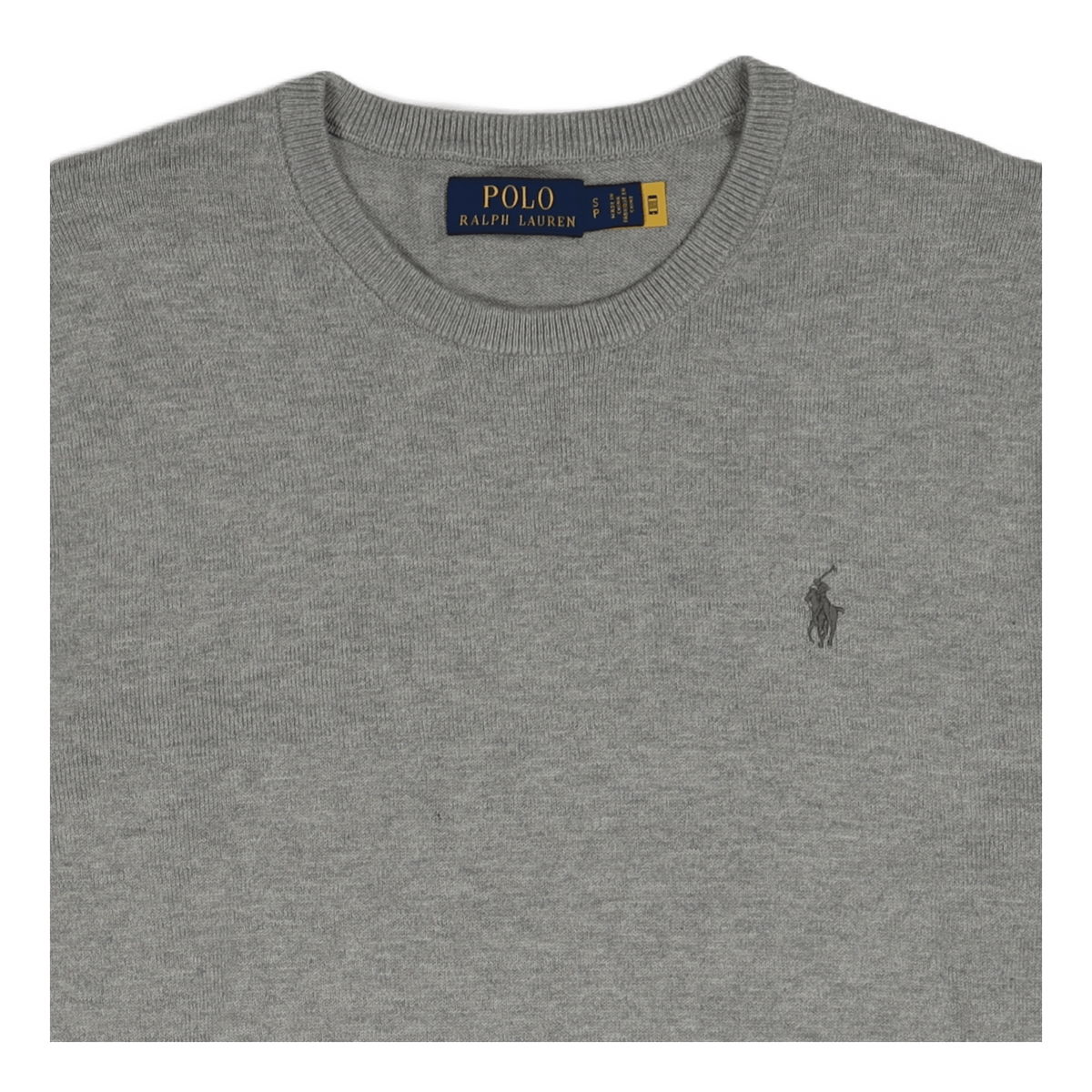 Cotton-Cashmere Crewneck Sweater Andover Heather