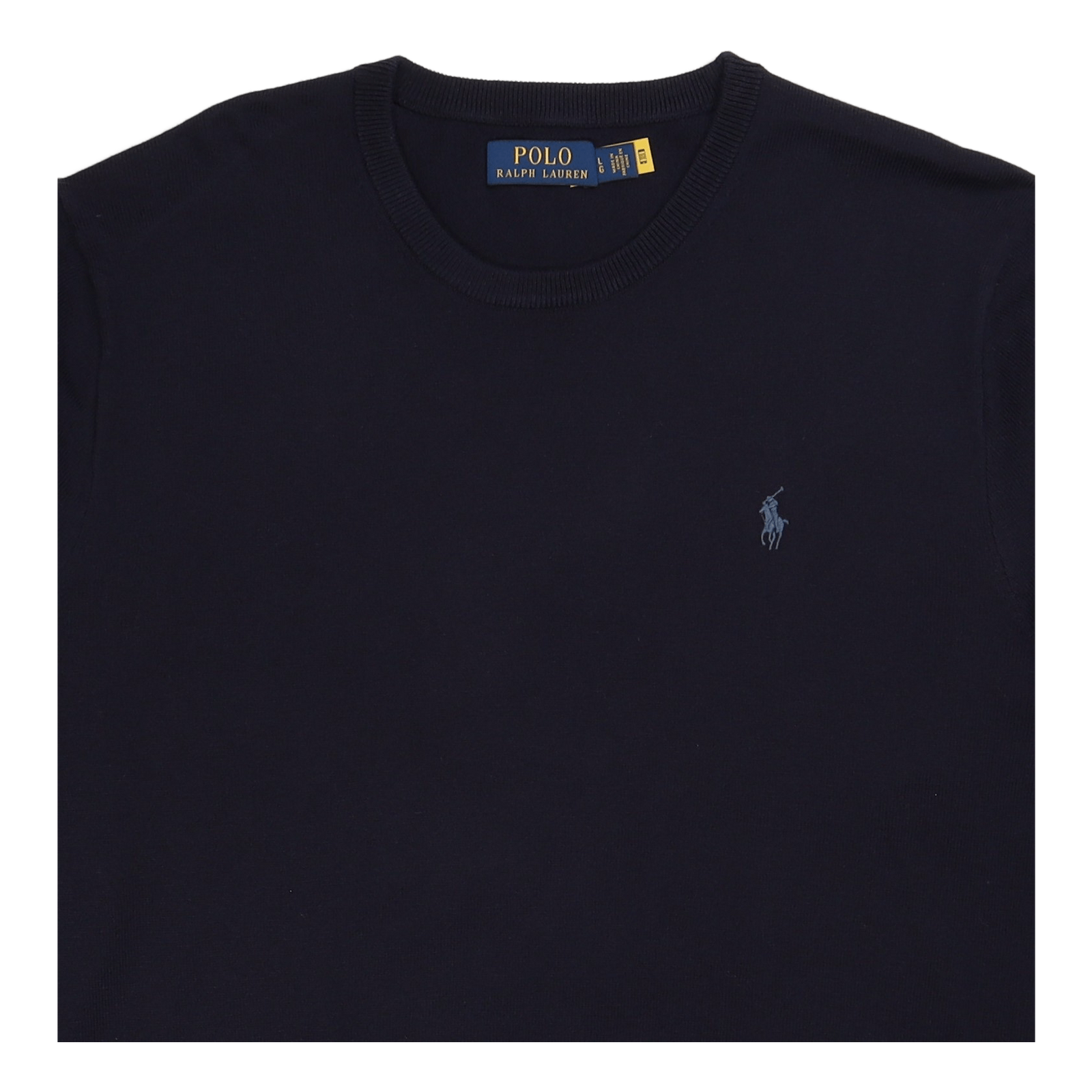 Cotton-Cashmere Crewneck Sweater Hunter Navy