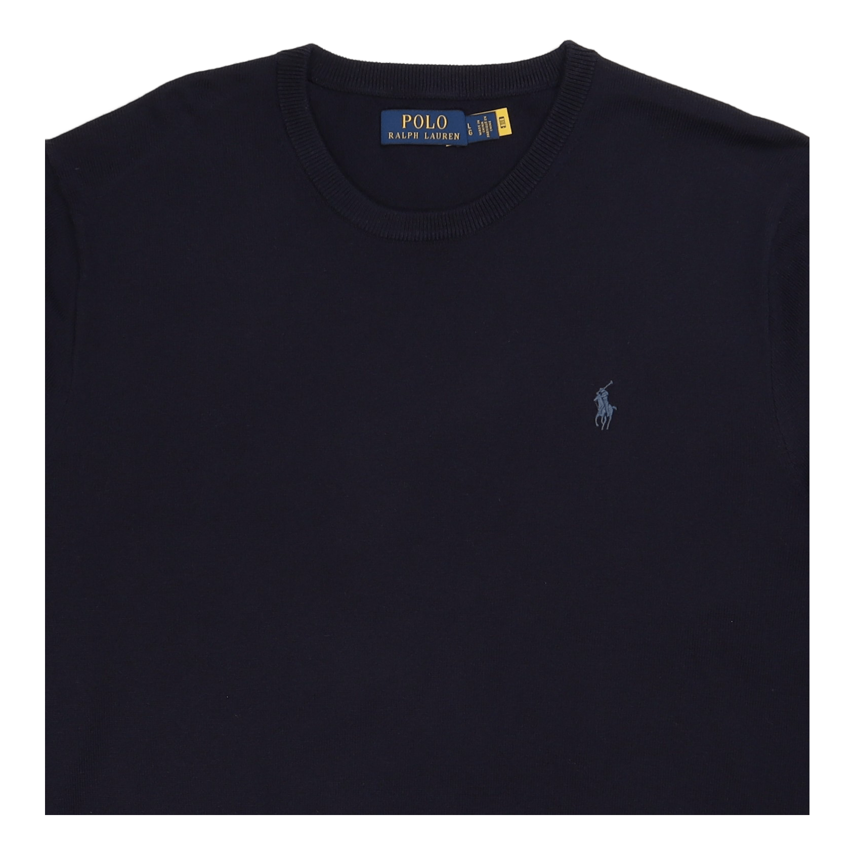 Cotton-Cashmere Crewneck Sweater Hunter Navy