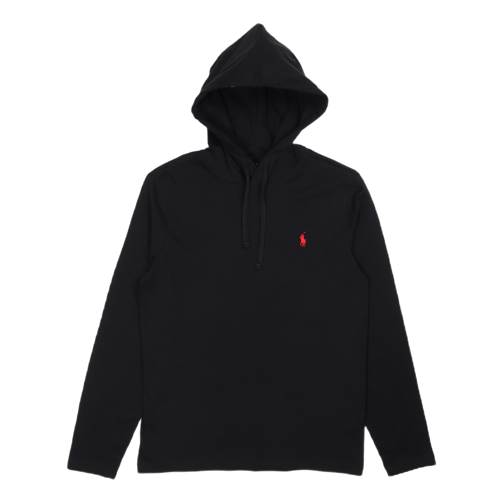 Jersey Hooded T-Shirt Polo Black