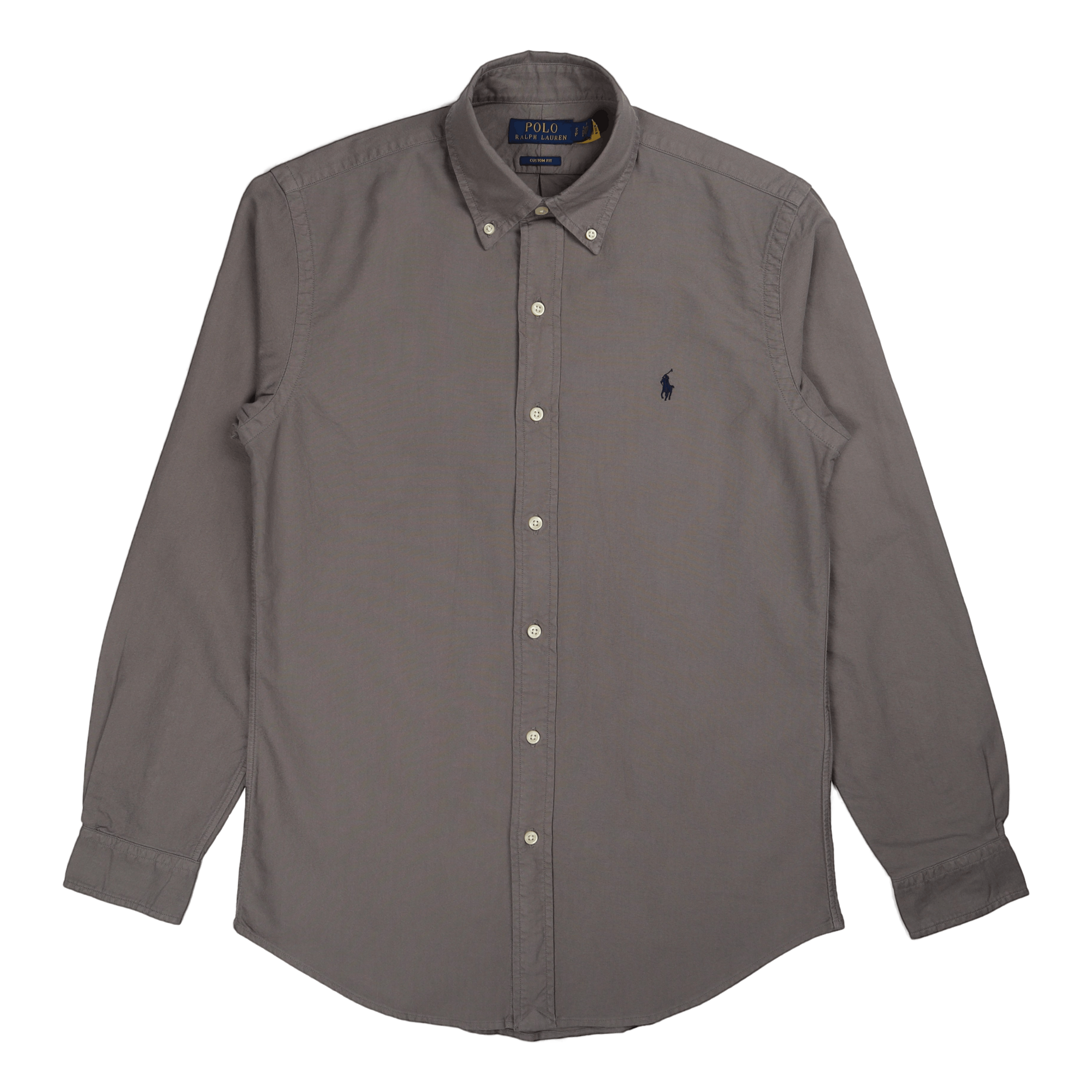 Custom Fit Garment-Dyed Oxford Shirt Perfect Grey