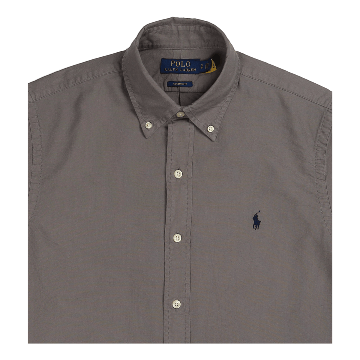 Custom Fit Garment-Dyed Oxford Shirt Perfect Grey