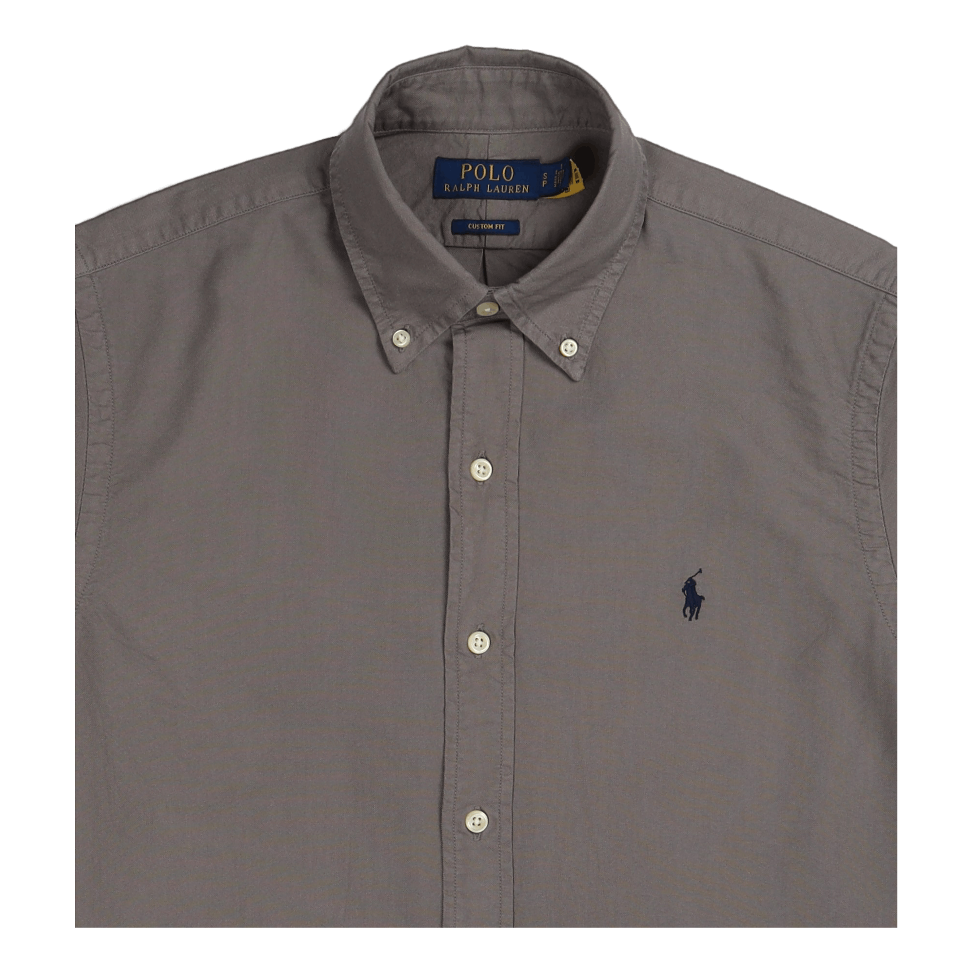 Custom Fit Garment-Dyed Oxford Shirt Perfect Grey