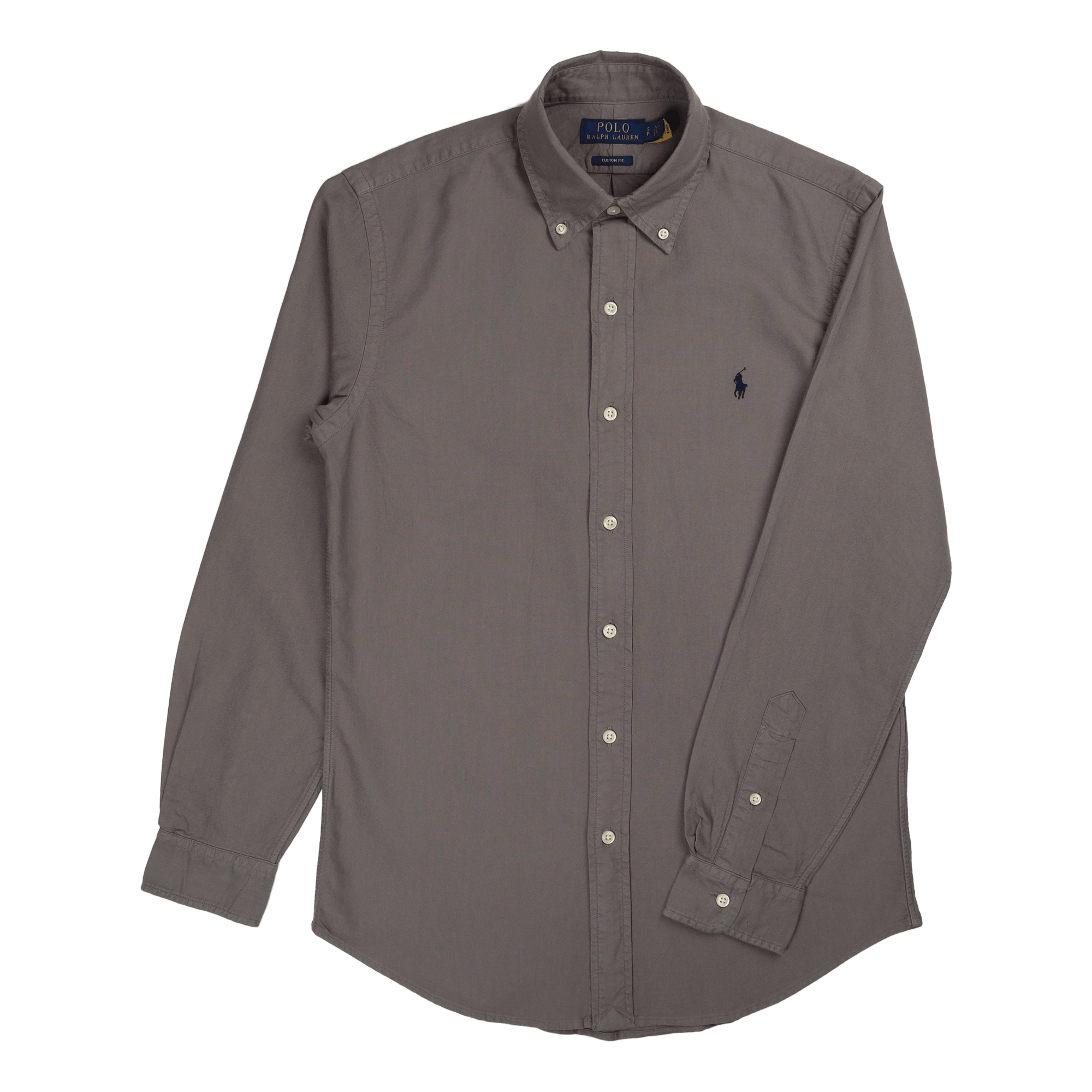 Custom Fit Garment-Dyed Oxford Shirt Perfect Grey